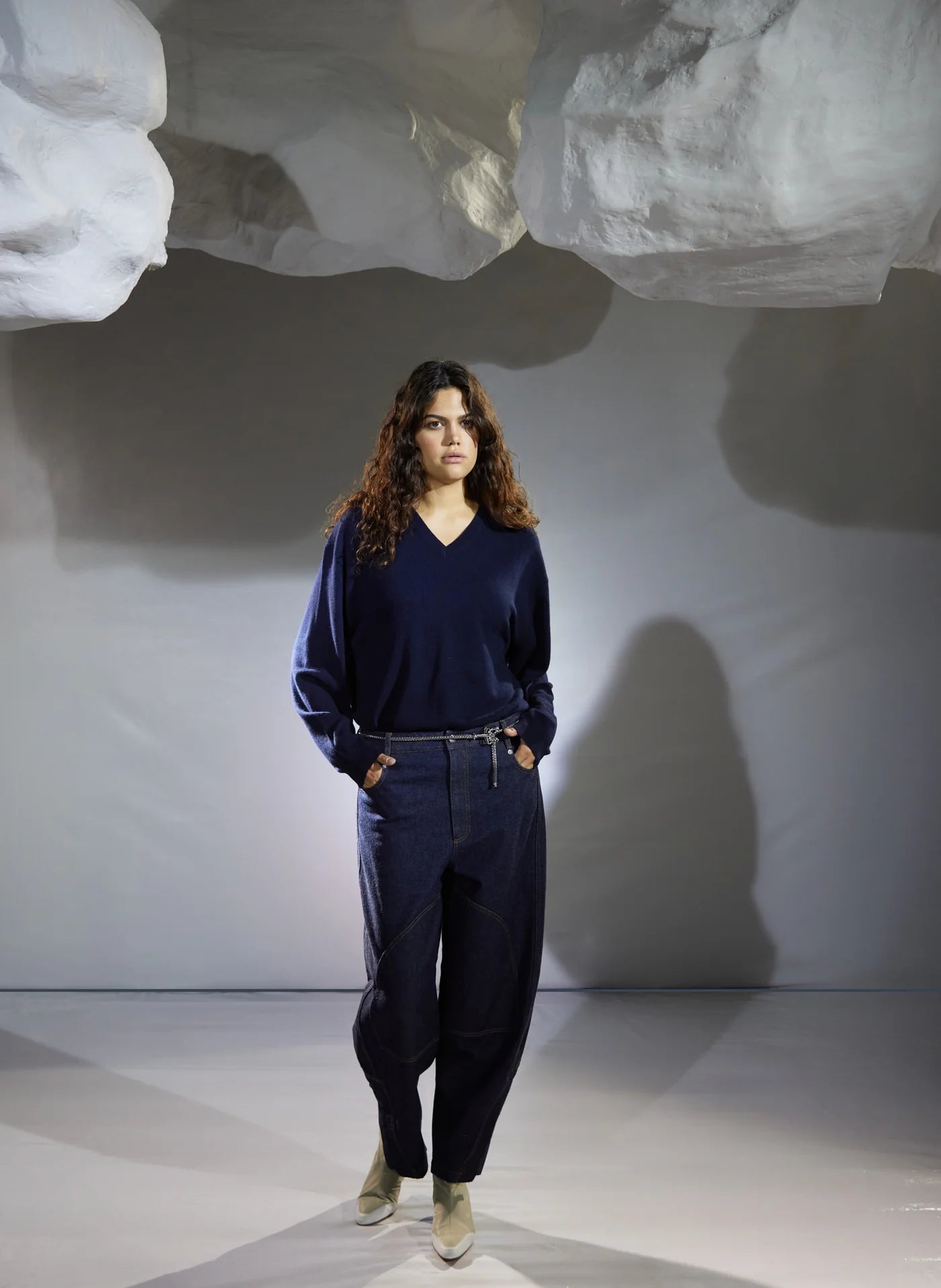 Tibi Indigo Denim Earl Jean