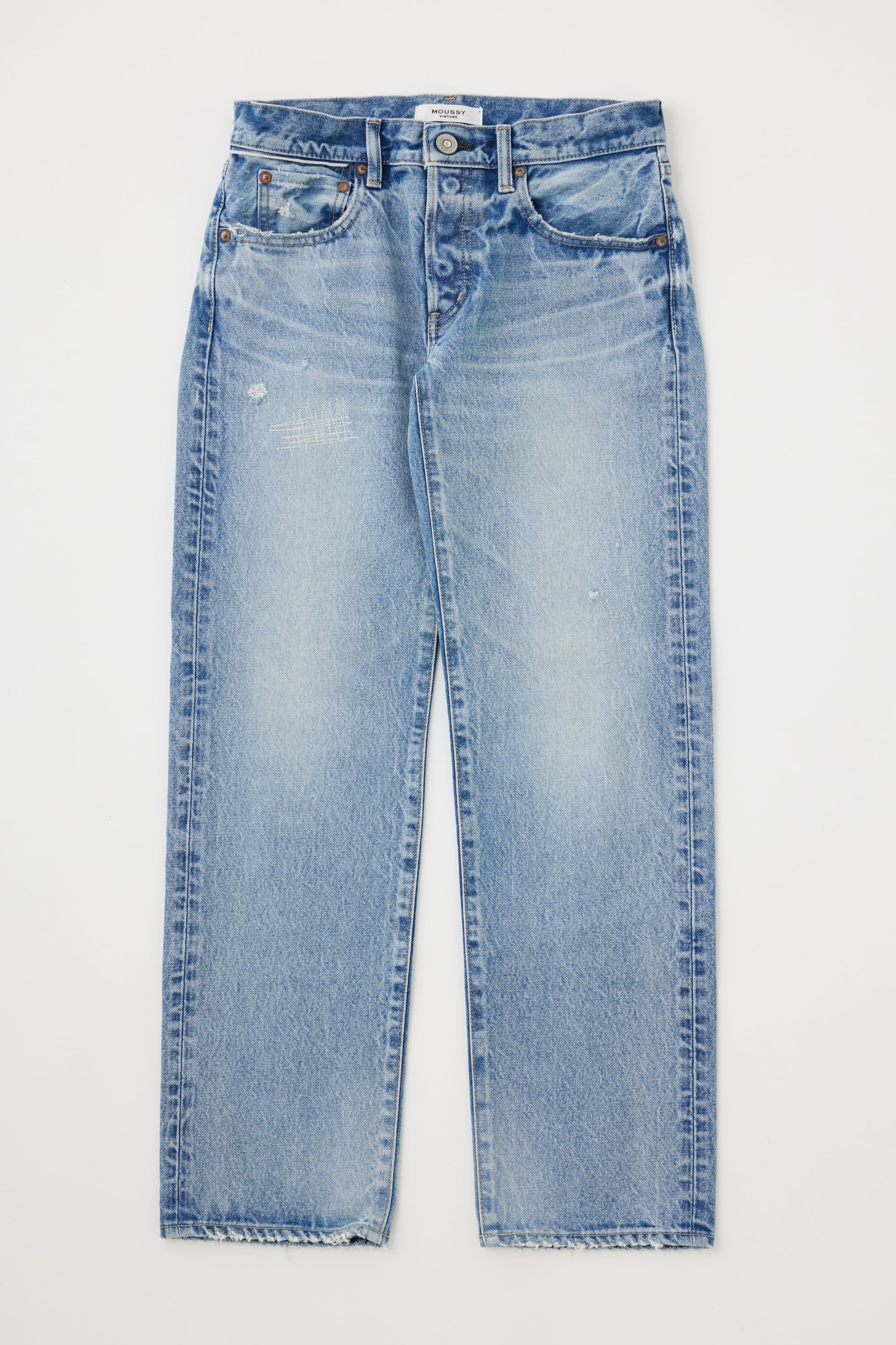 Moussy Vintage Bostonia Straight-Low Jeans