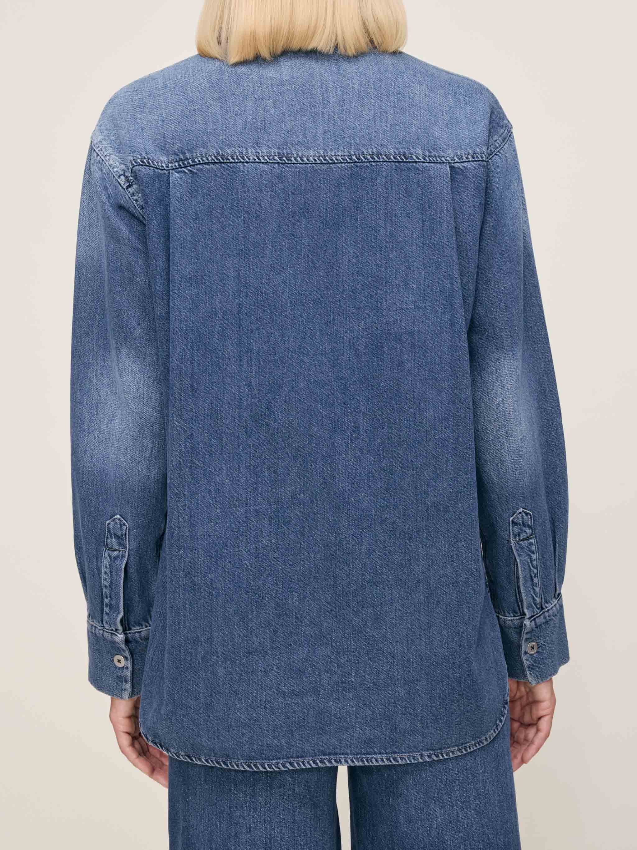 DL1961 Faye Oversized Denim Shirt