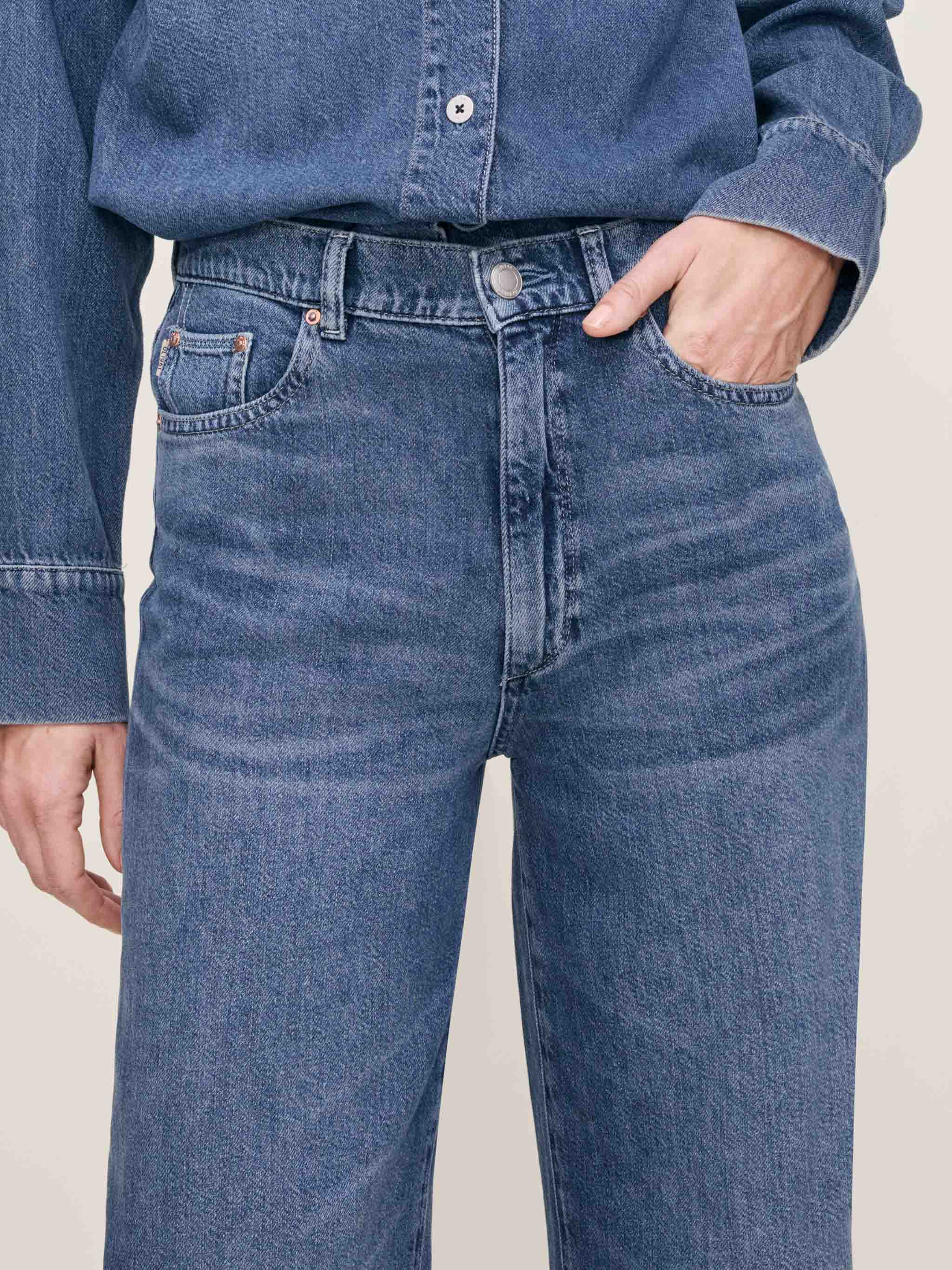 DL1961 Hepburn Wide Leg Jeans