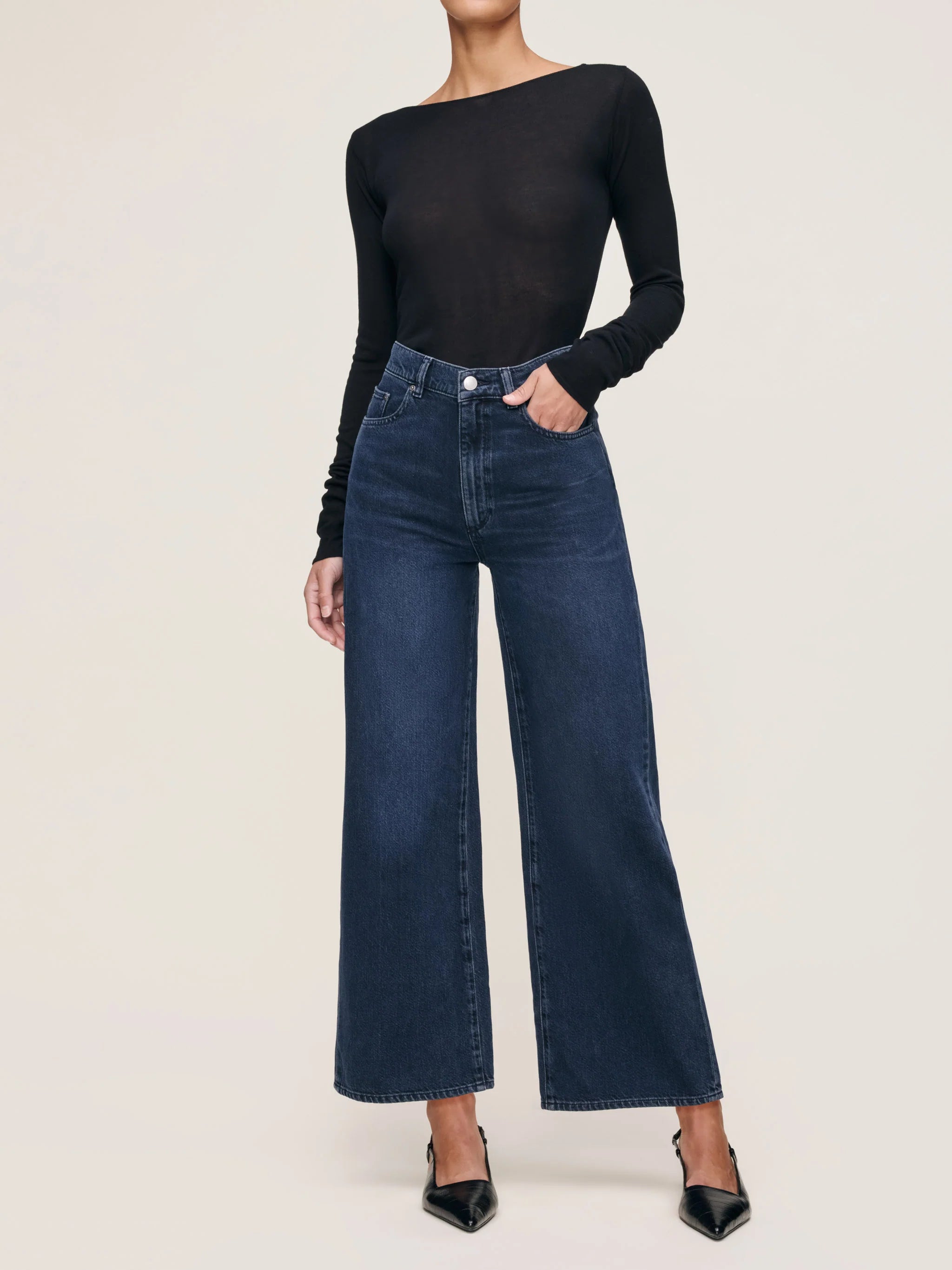 DL1961 Hepburn Wide Leg Jeans