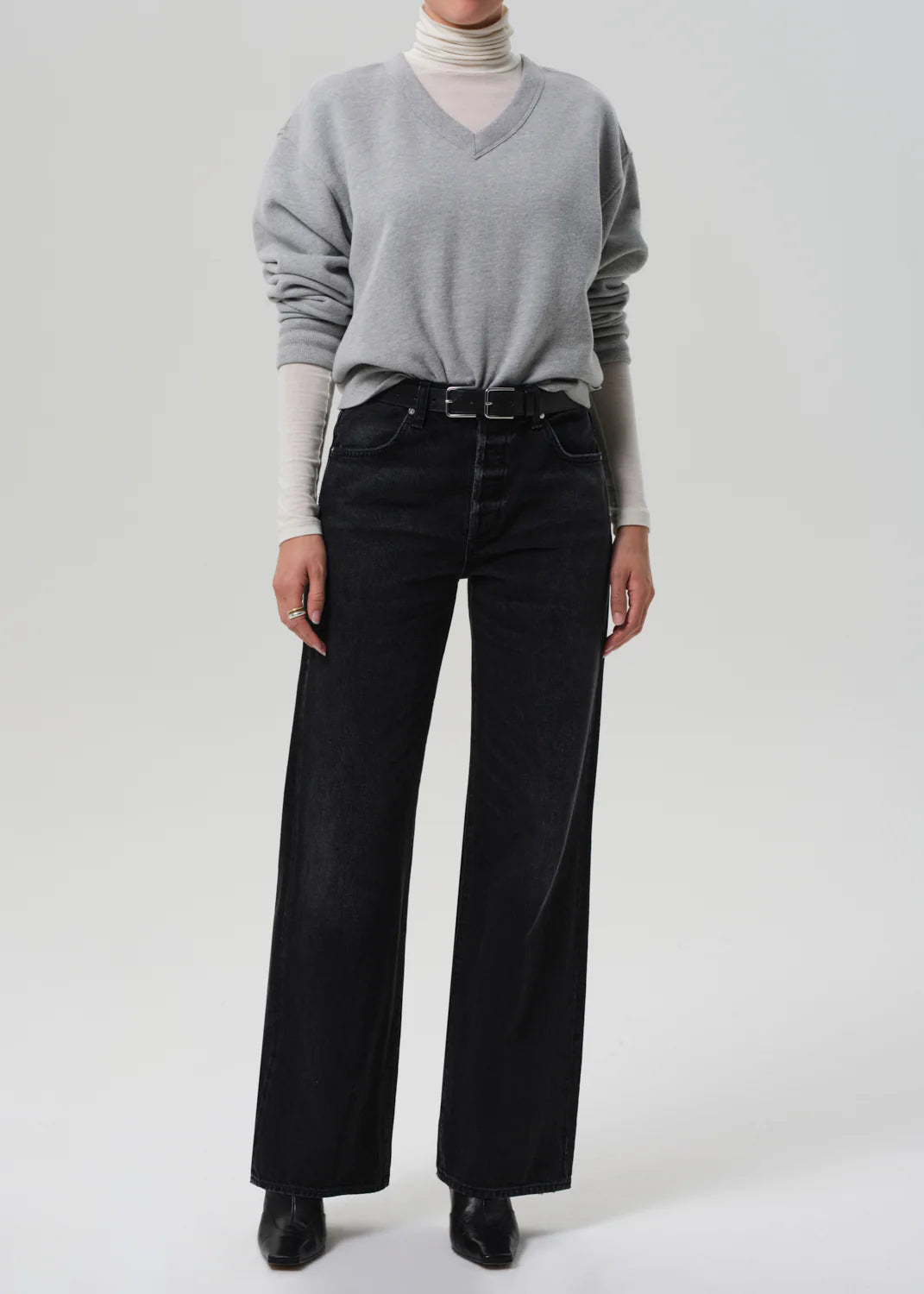 Citizens of Humanity Annina 33" High Rise Wide Jeans