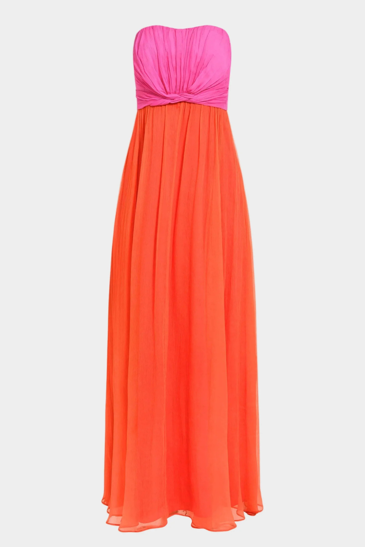 Saloni Priya Long Dress - Peony/ Tangerine