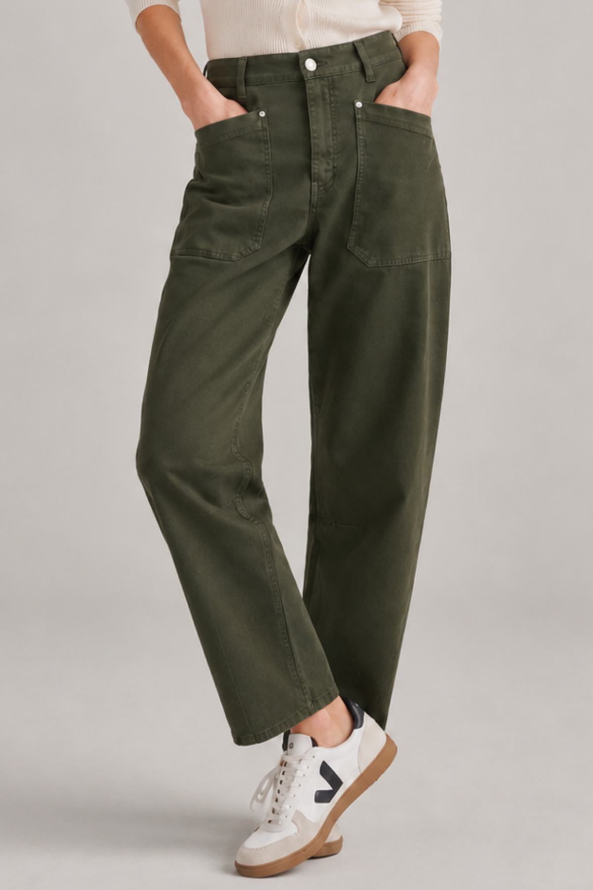 DL1961 Bilie Easy Barrel Pants - Pine