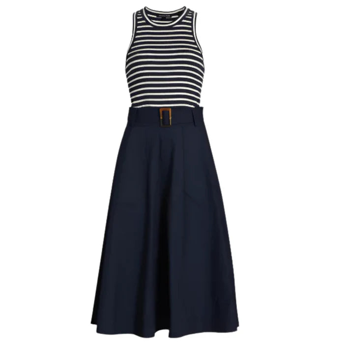 Veronica Beard Jordyn Mixed Media Dress