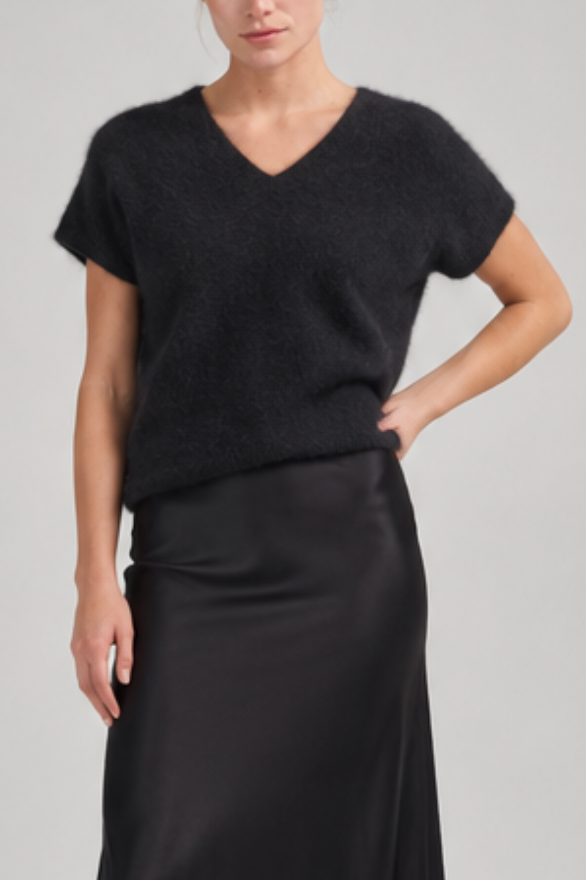 Uli Schneider Brushed Fox V Shirt - Black