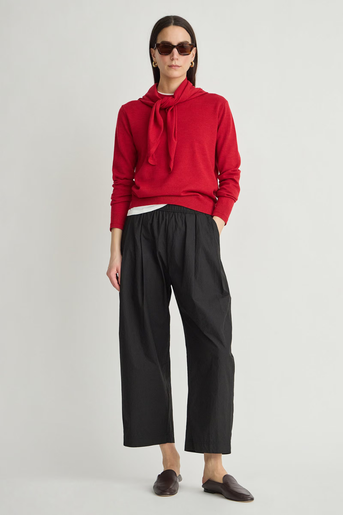 Apiece Apart Drippy Scarf Top - Riding Red