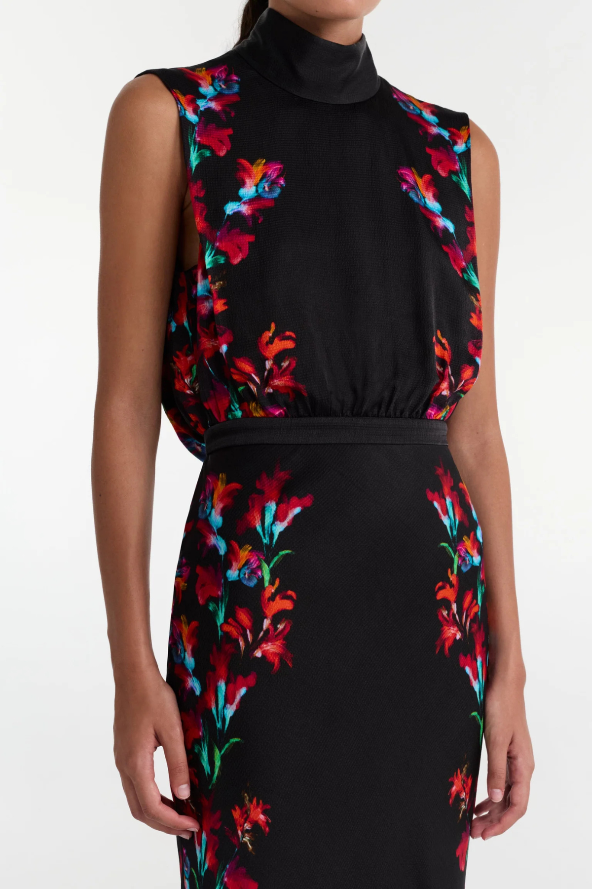 Saloni Fleur Dress - Aquarelle
