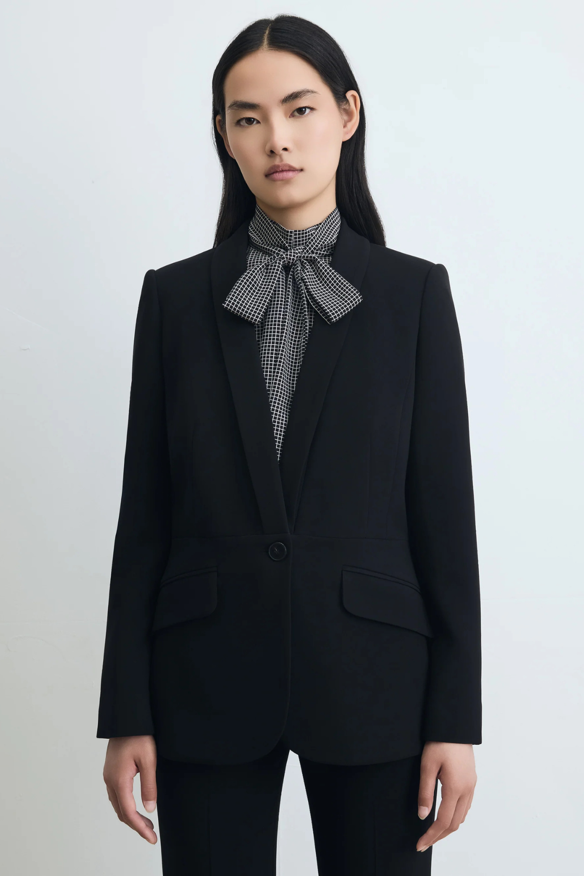 Judith & Charles Shawl Collar Renoir Jacket - Black