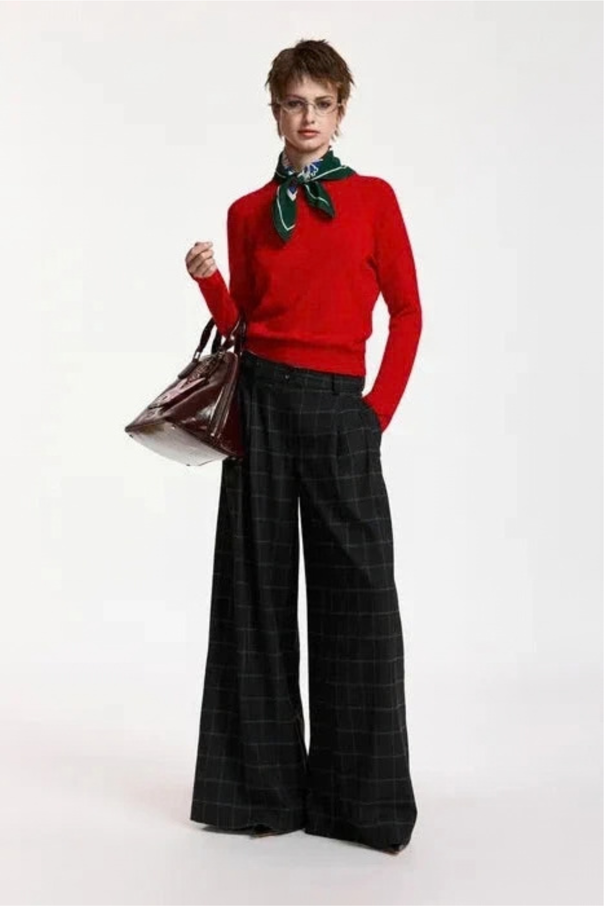 Essentiel Antwerp Kollection Wide Leg Pant - Charcoal Chic