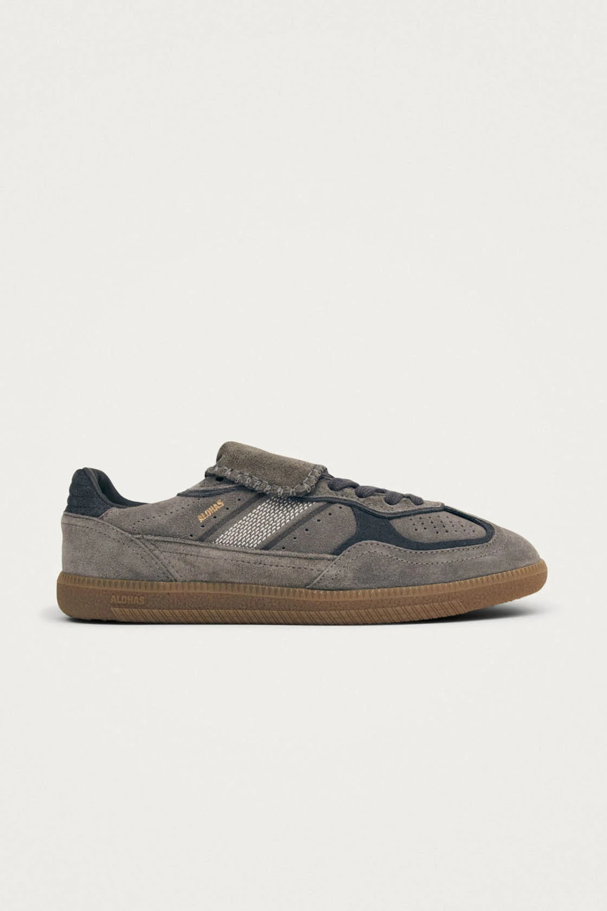 ALOHAS TB.490 Club Suede Leather Sneakers - Suede Dark Grey