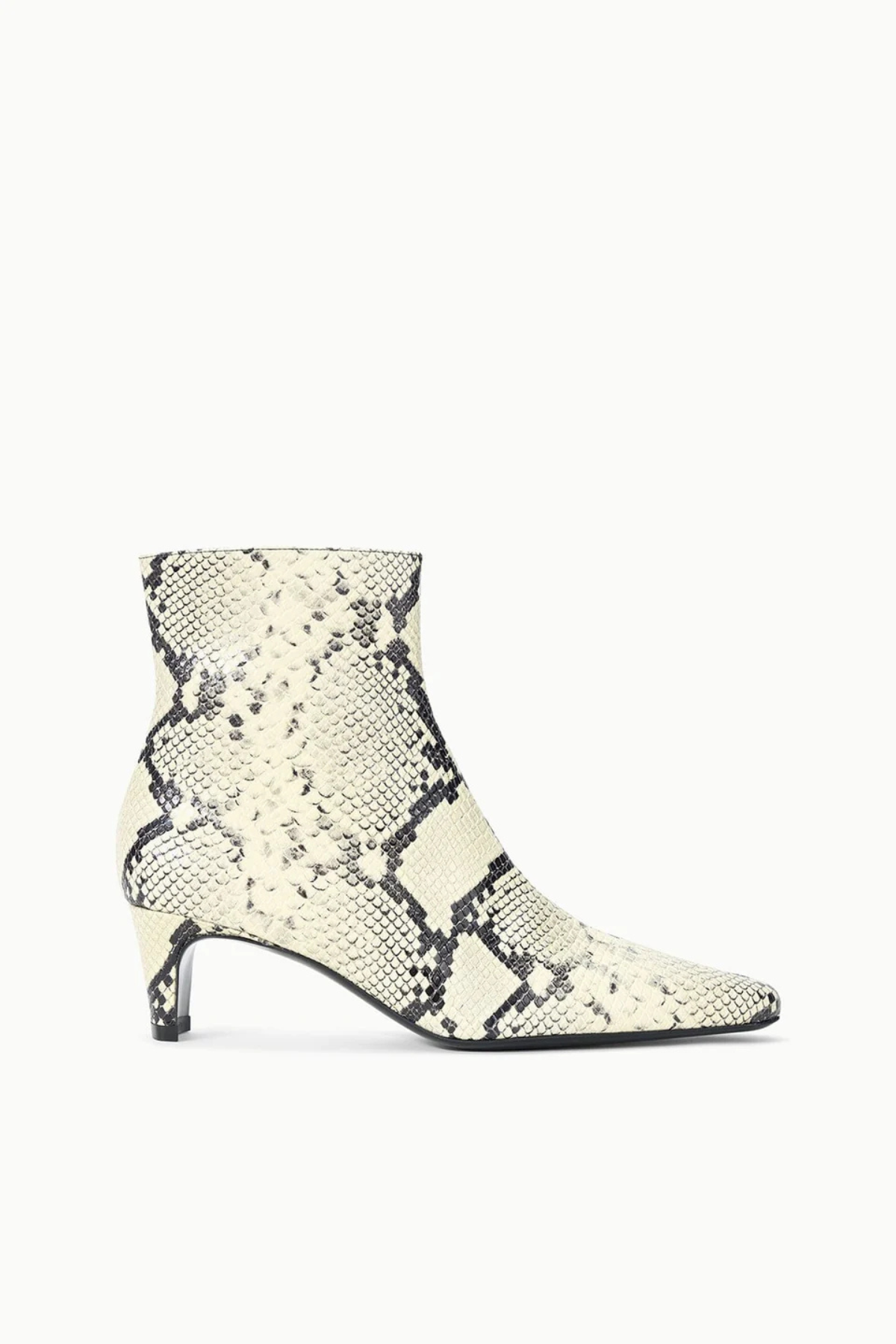 Staud Wally Ankle Boot - White Snake