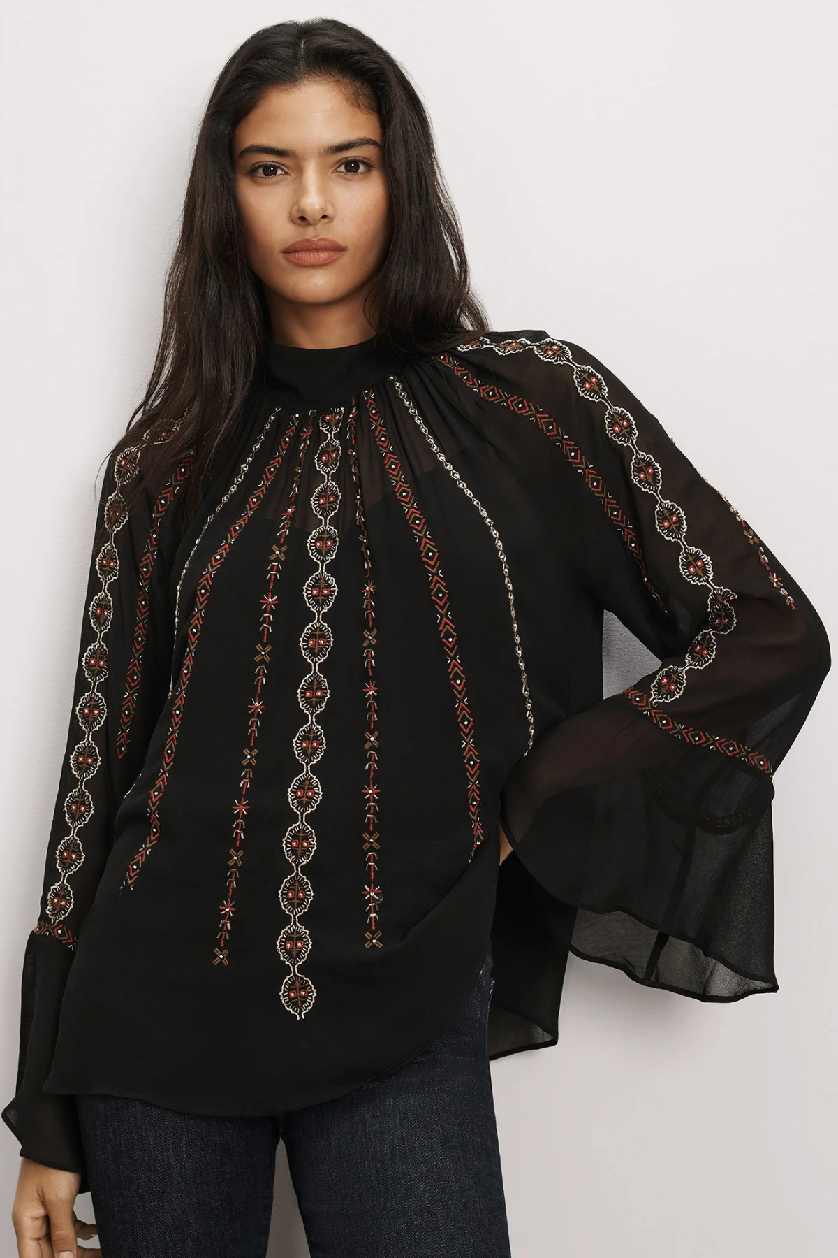 Veronica Beard Tairis Blouse - Black