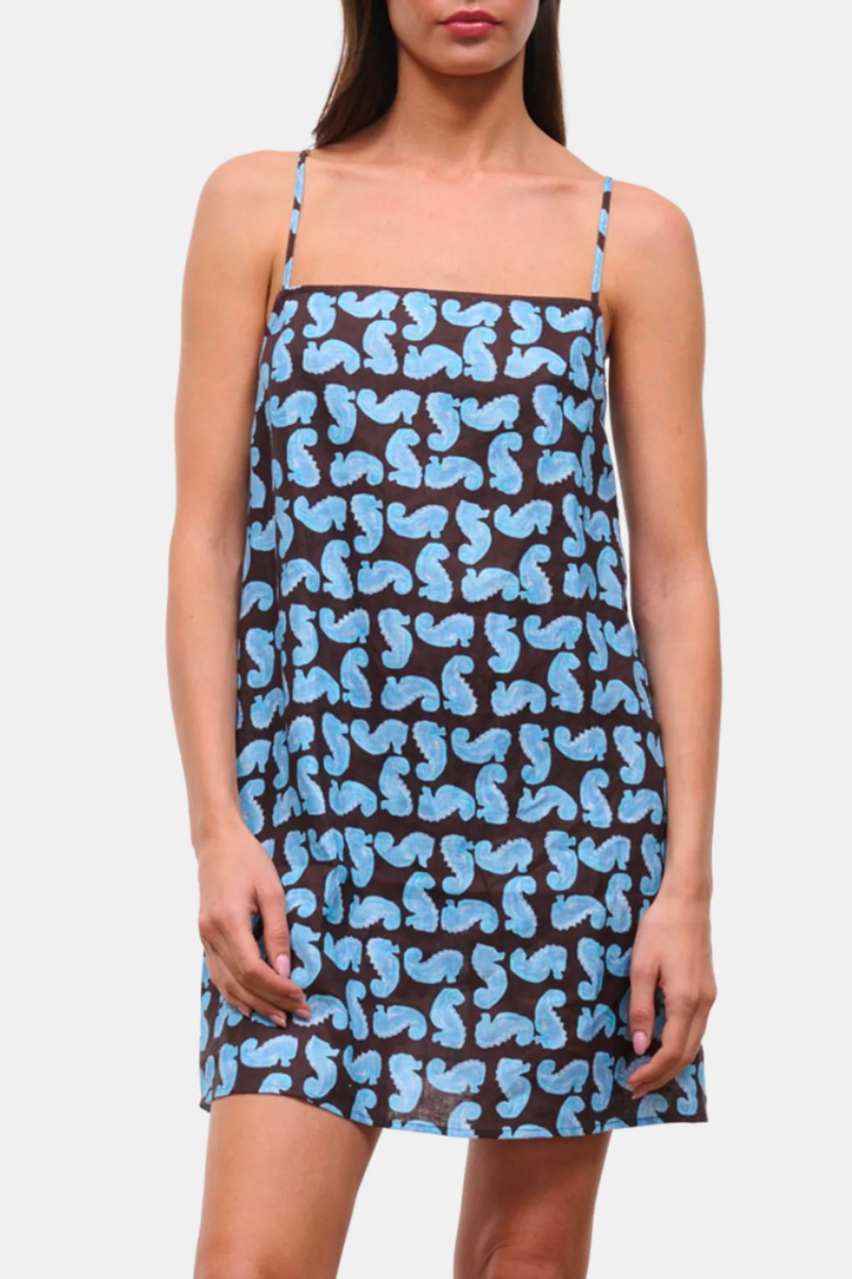 Staud Laura Linen Mini Dress