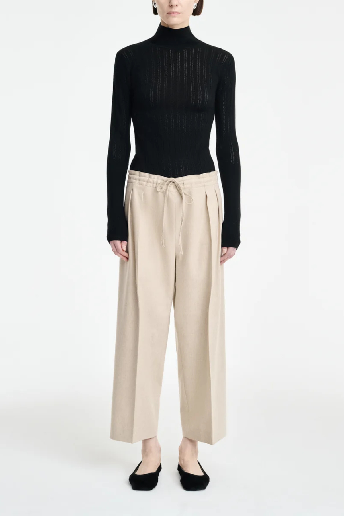 MARIA McMANUS Drawstring Trouser - Oatmeal