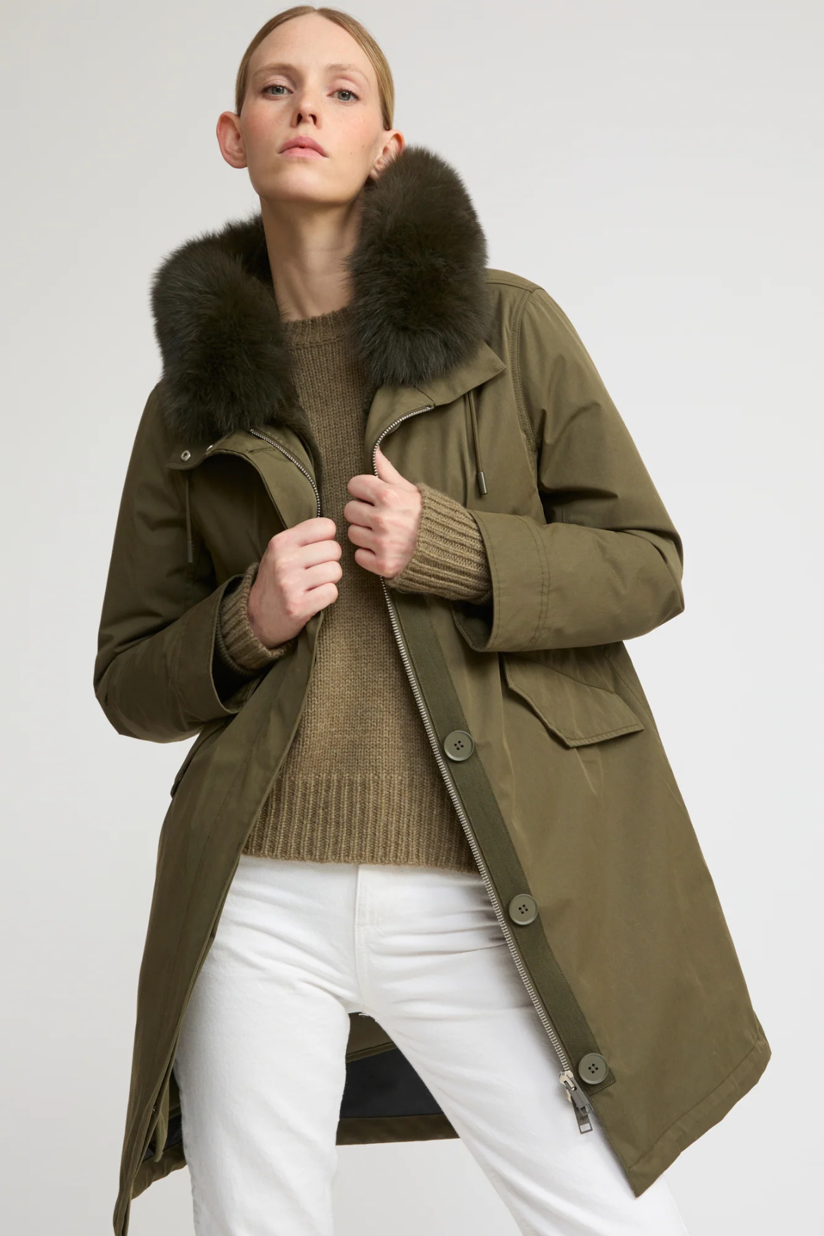 Yves Salomon Long Iconic Parka