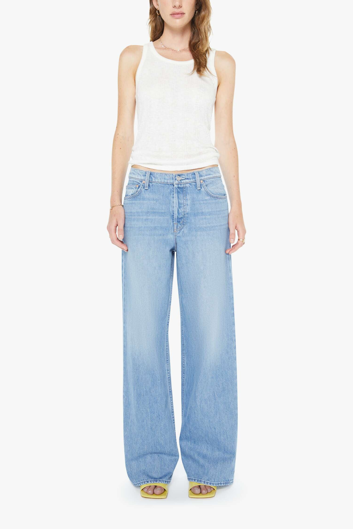 MOTHER The Rerun Zip Sneak Jeans