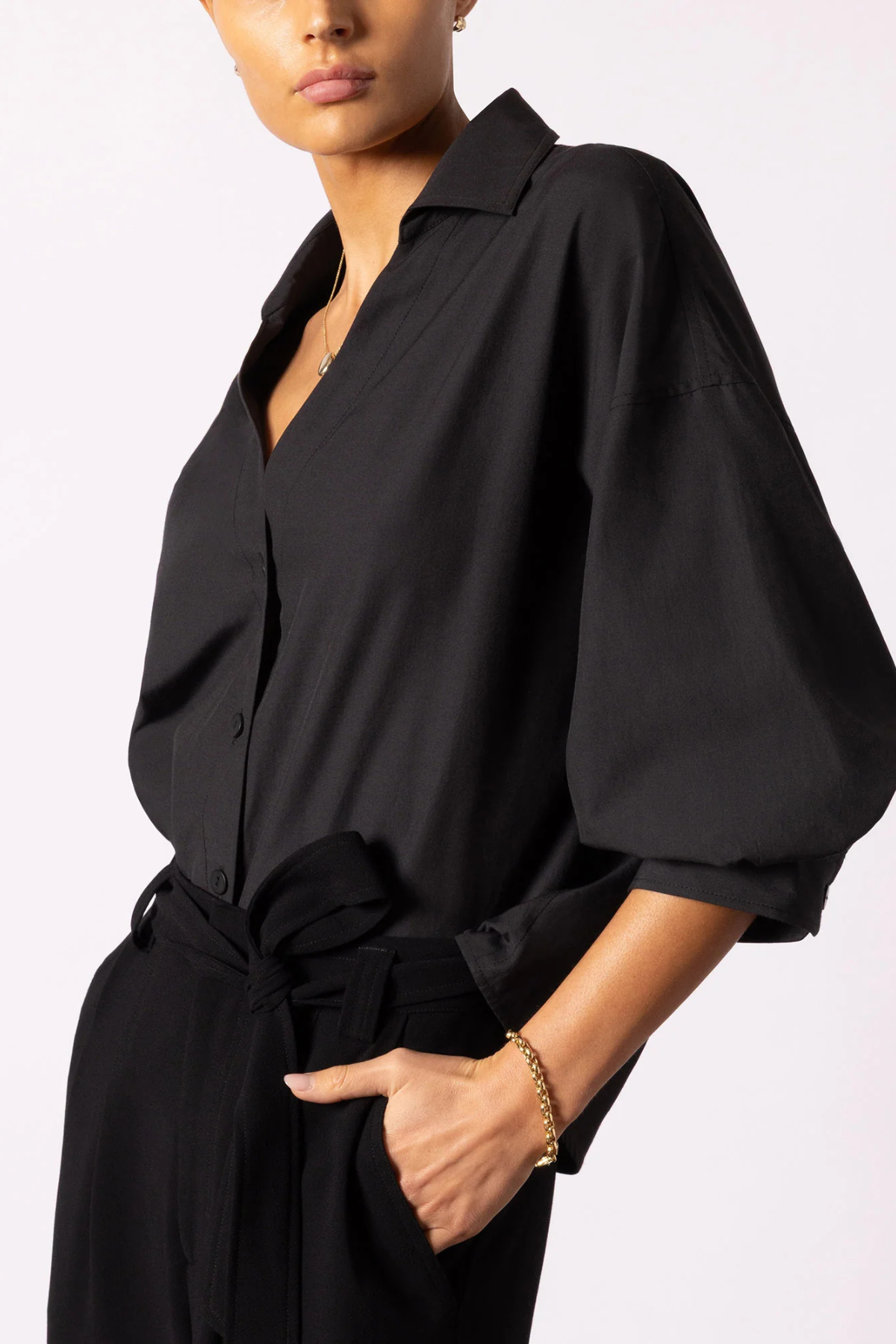Brochu Walker The Kate Shirt - Black Onyx