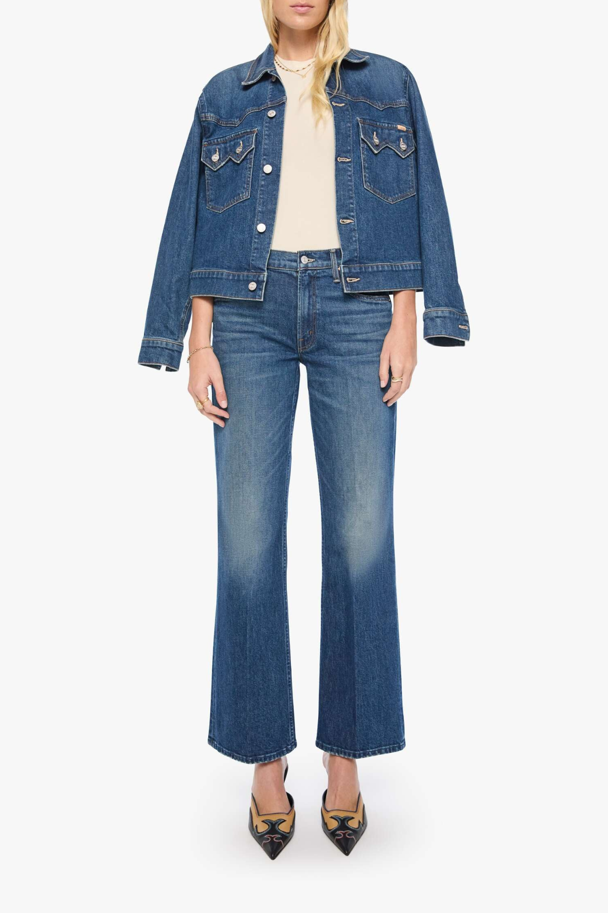 MOTHER The Bookie Sneak Jeans - Buckaroo