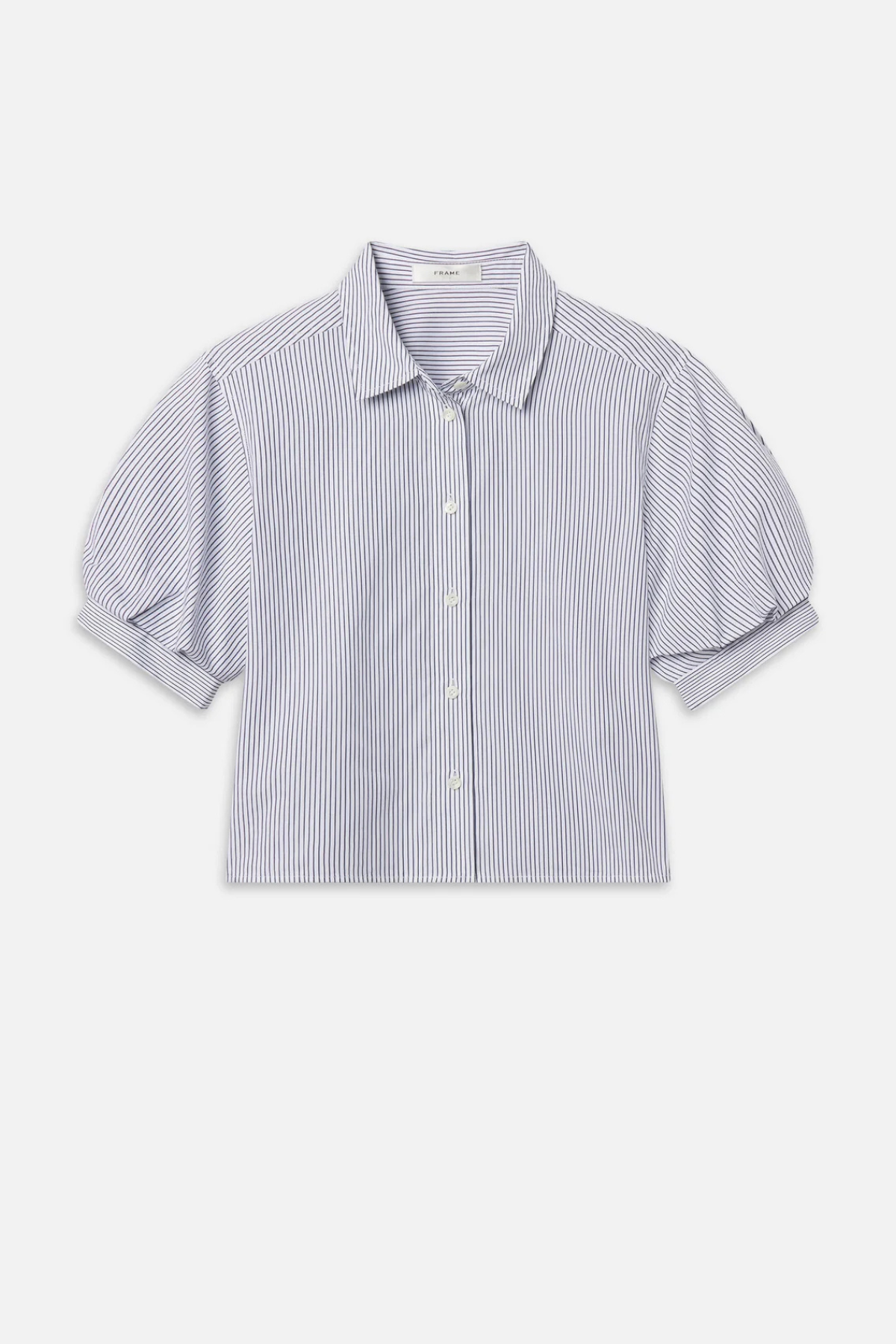 Frame The Billow Sleeve Shirt - Navy Stripe