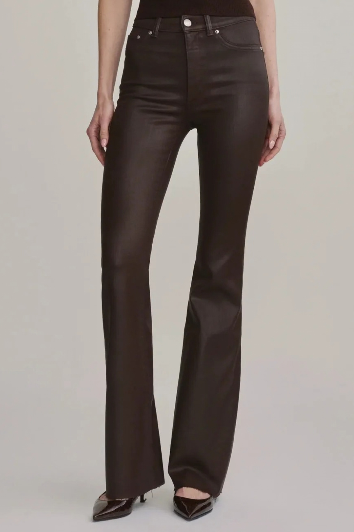 DL1961 Bridget Boot Jeans - Dark Elm Coated