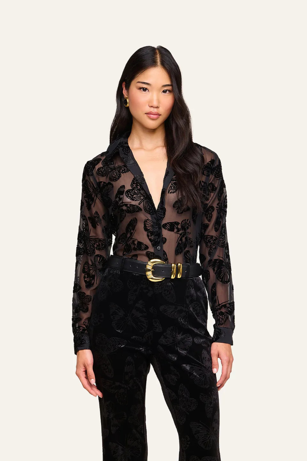 L’AGENCE Laurent Blouse - Black Butterfly