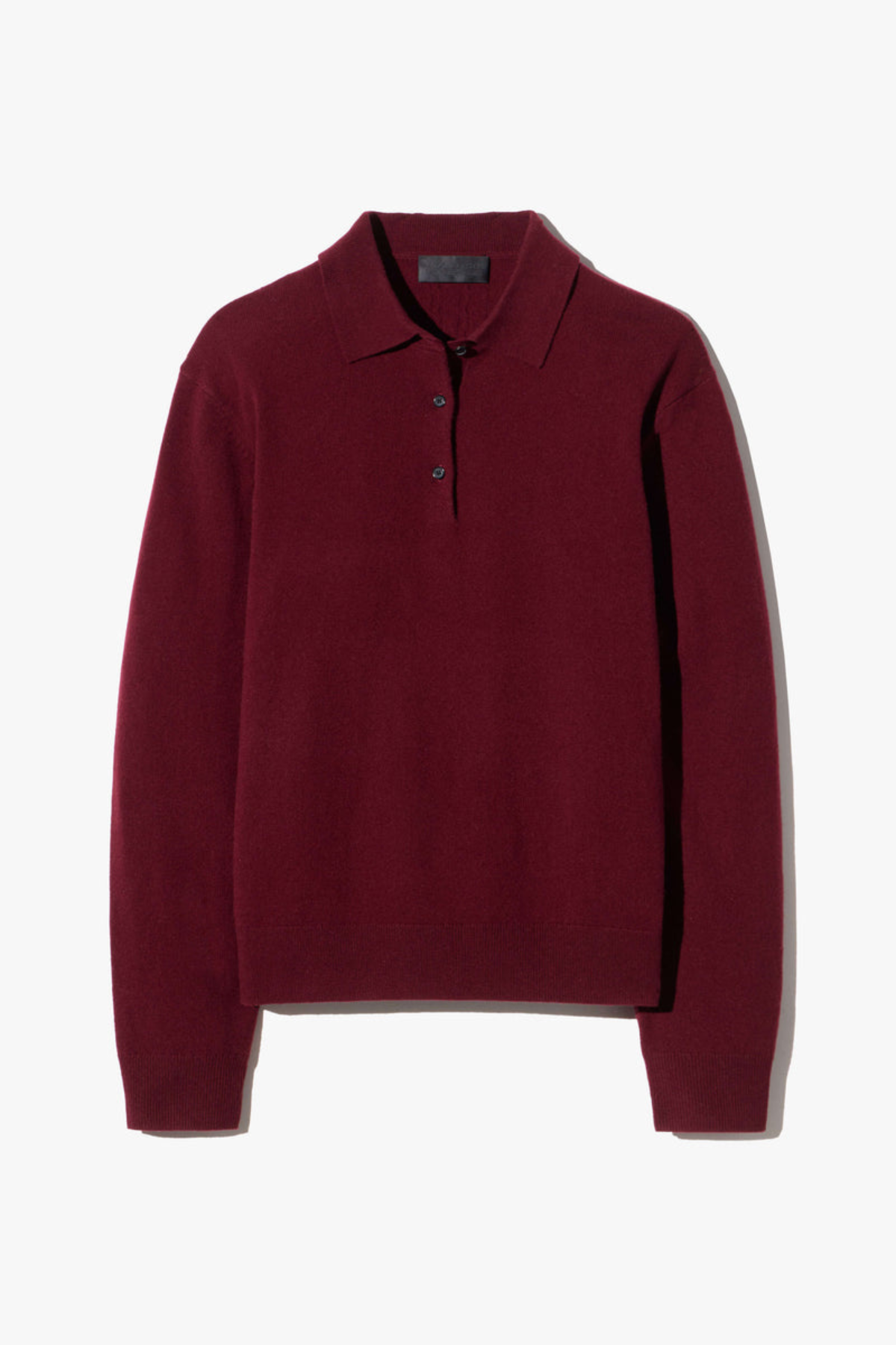 Nili Lotan Jovan Sweater Polo - Burgundy