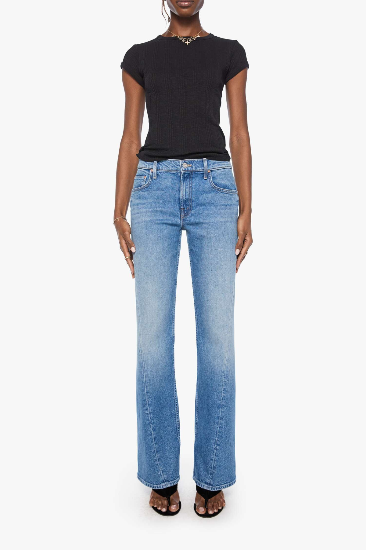 MOTHER The Bookie Twist Skimp Jeans - Just An Animal
