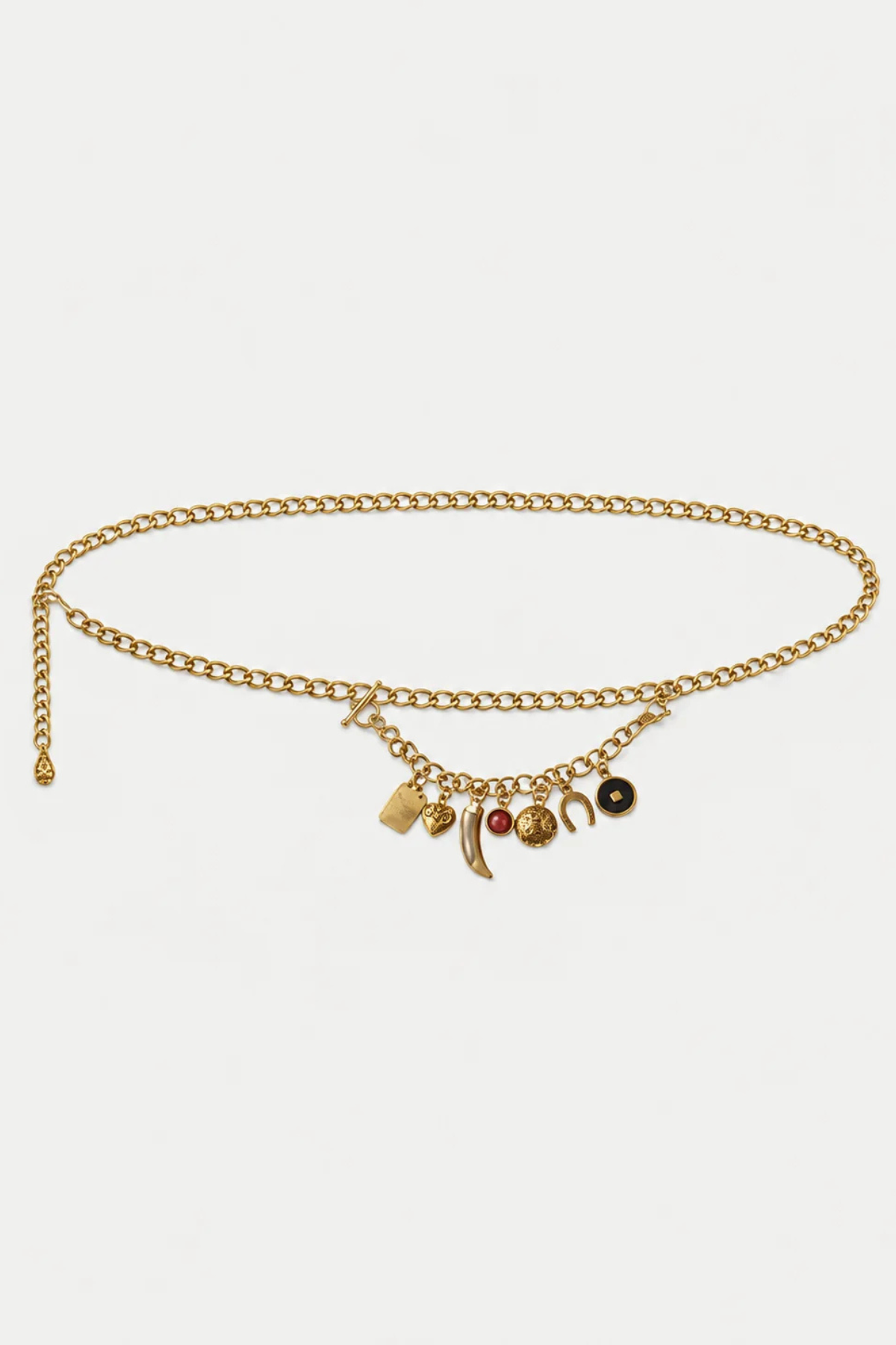 Veronica Beard Western Charms Chain Belt - Gold