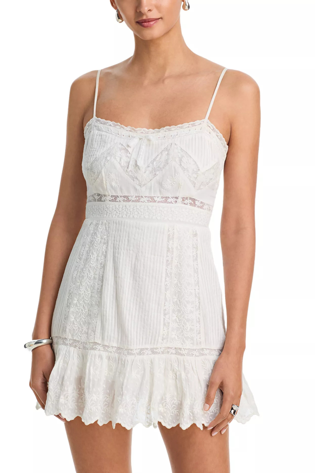 LoveShackFancy Zuri Dress - White