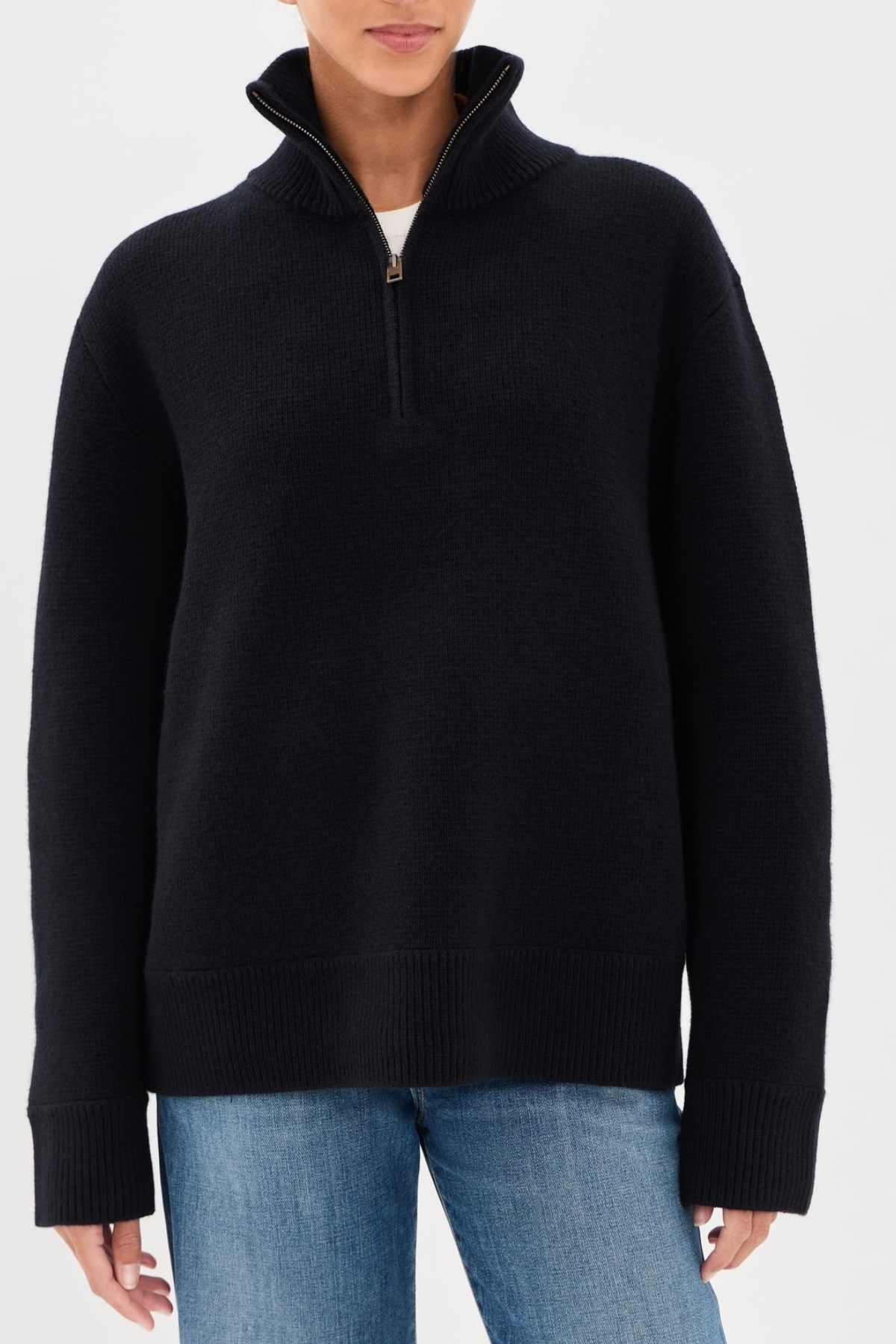 Nili Lotan Axel Sweater - Dark Navy