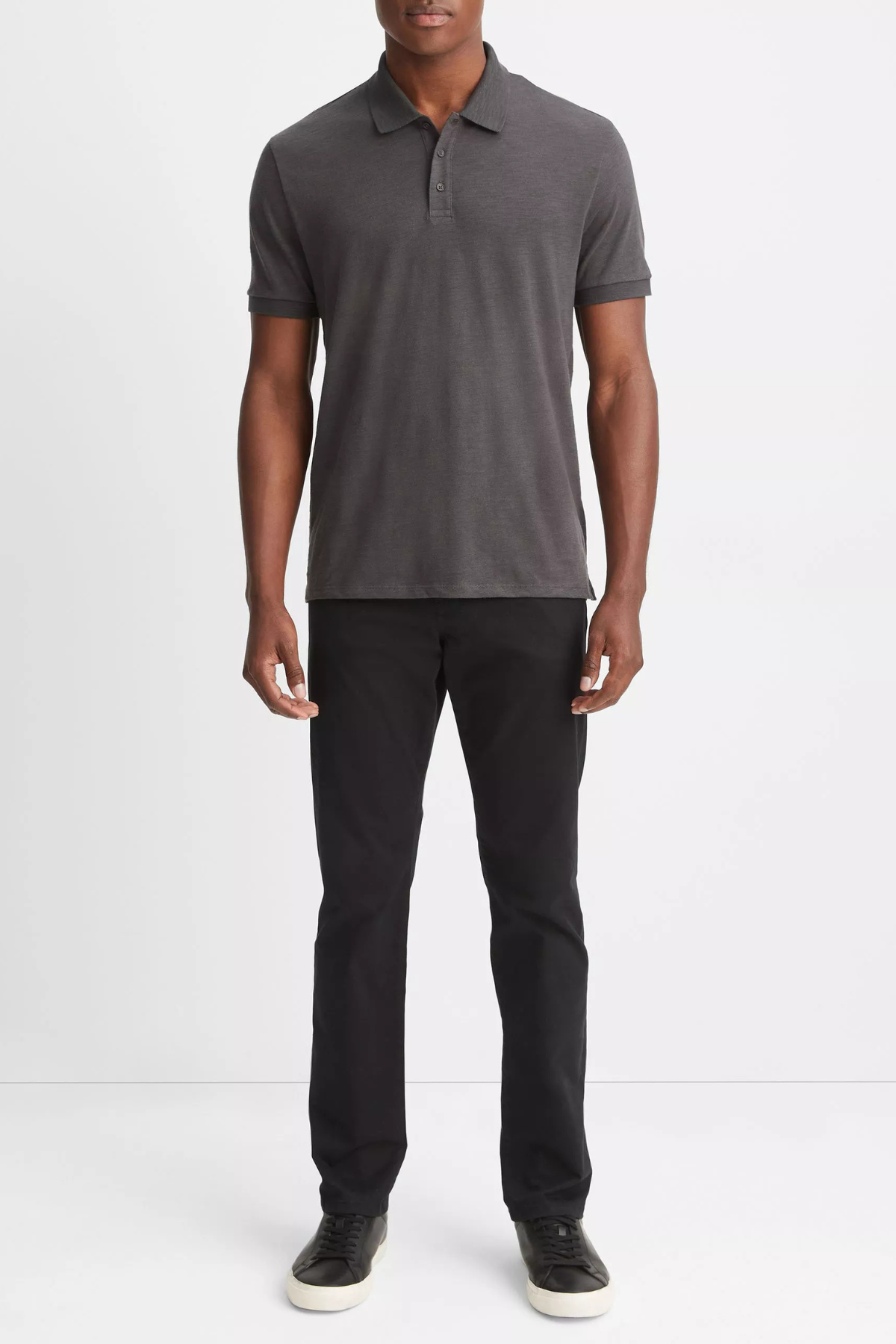 Vince Men's Classic Slub Polo Shirt