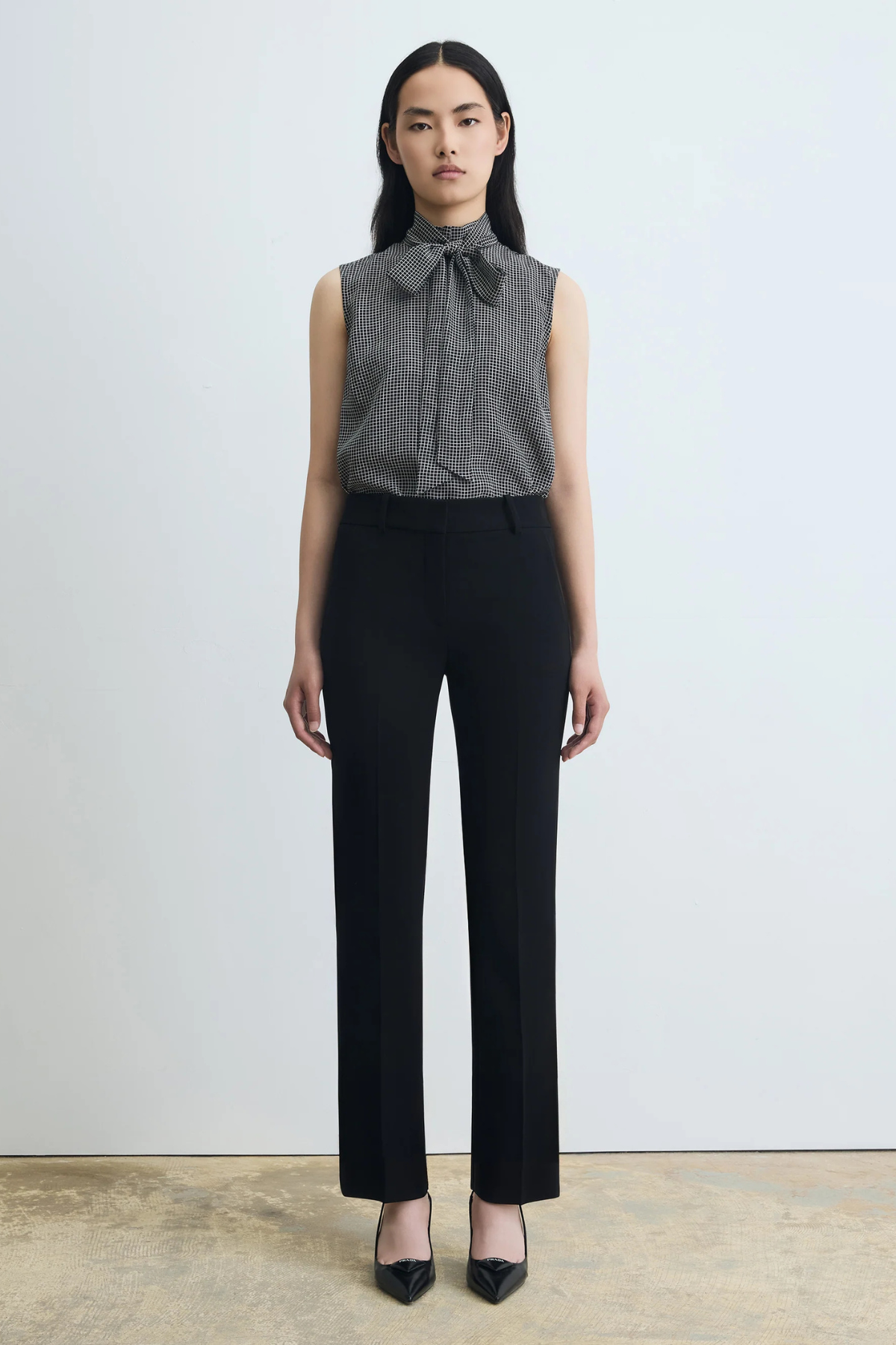 Judith & Charles Slim Straight Romy Pant - Black
