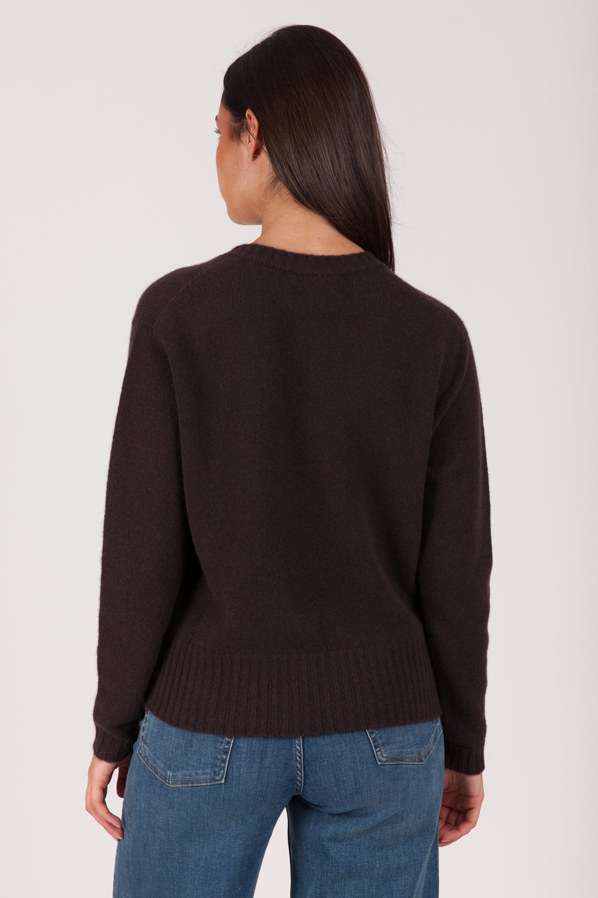 Oh My Goat Cashmere Long Sleeve V-Neck Sweater