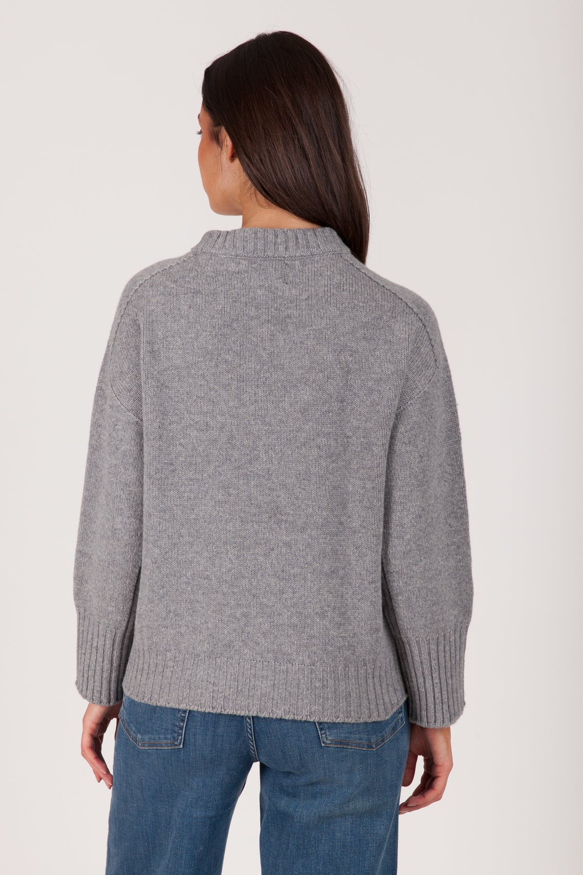 Oh My Goat Cashmere Long Sleeve Crewneck Sweater