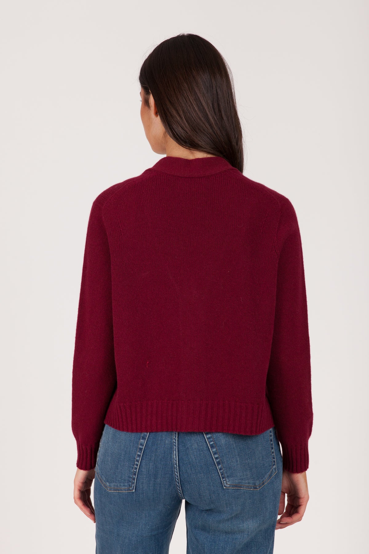 Oh My Goat Cashmere Long Sleeve V-Neck Cardigan