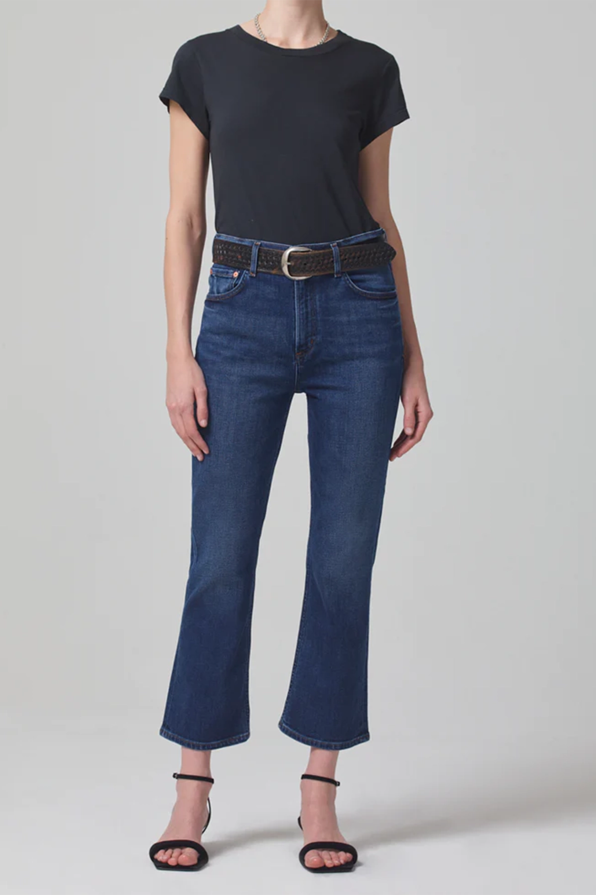 Citizens of Humanity Isola Zip Cropped Boot Jeans