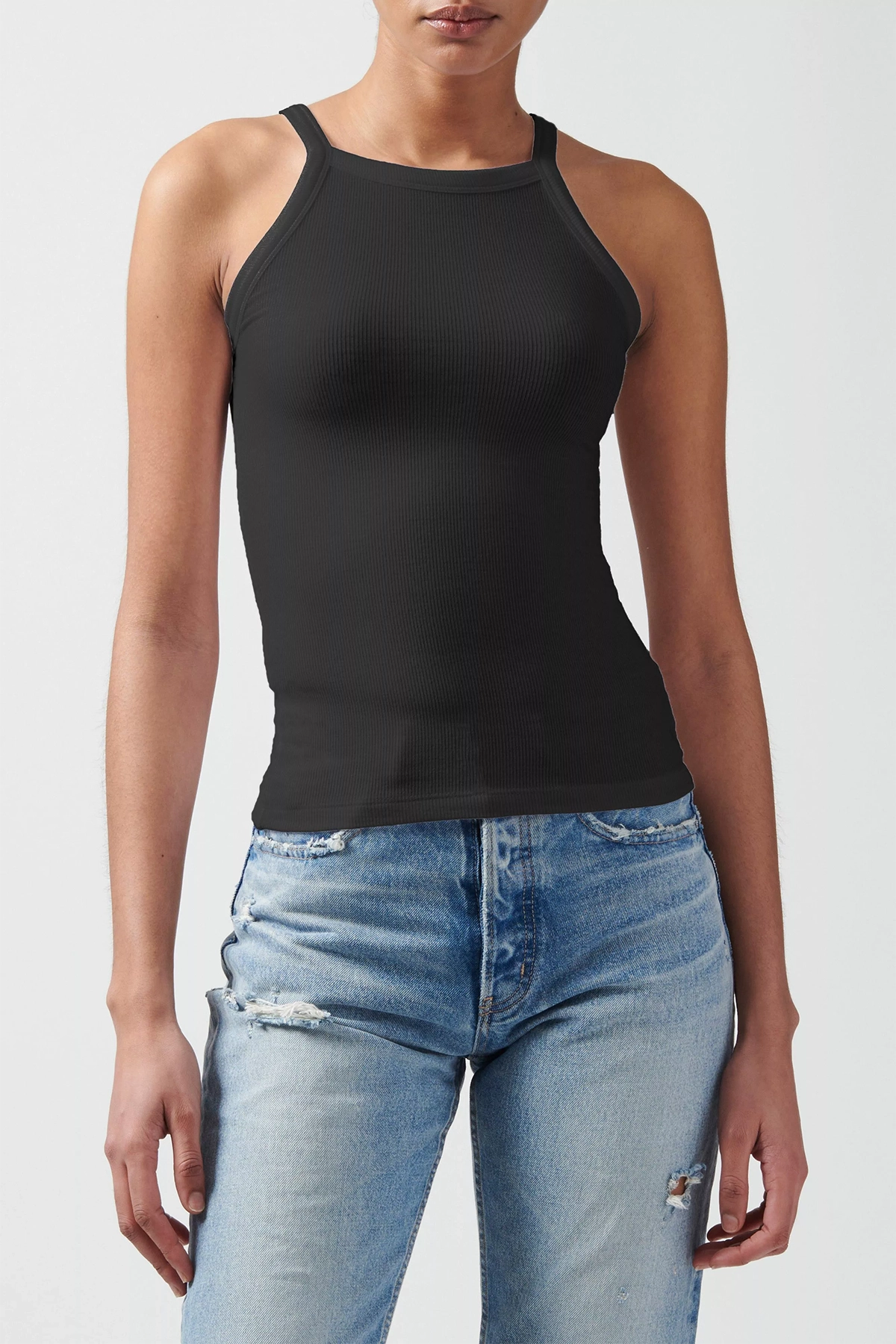 ATM Modal Rib High Neck Tank