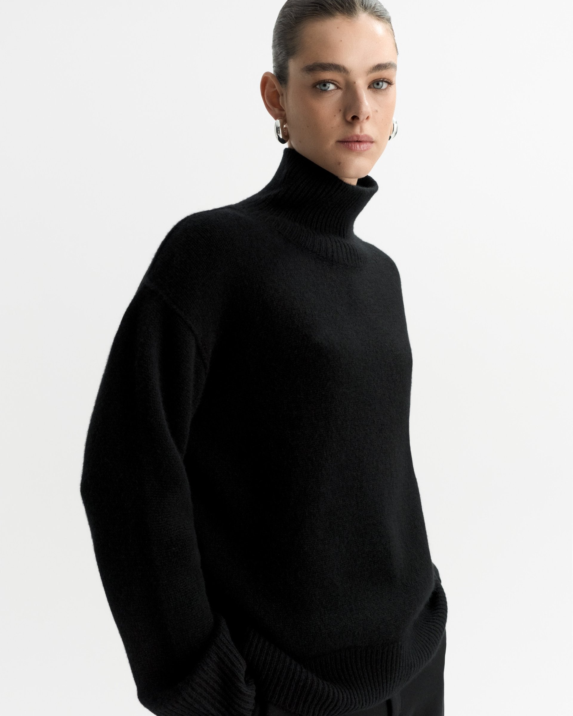 Soft Goat Boyfriend Turtleneck