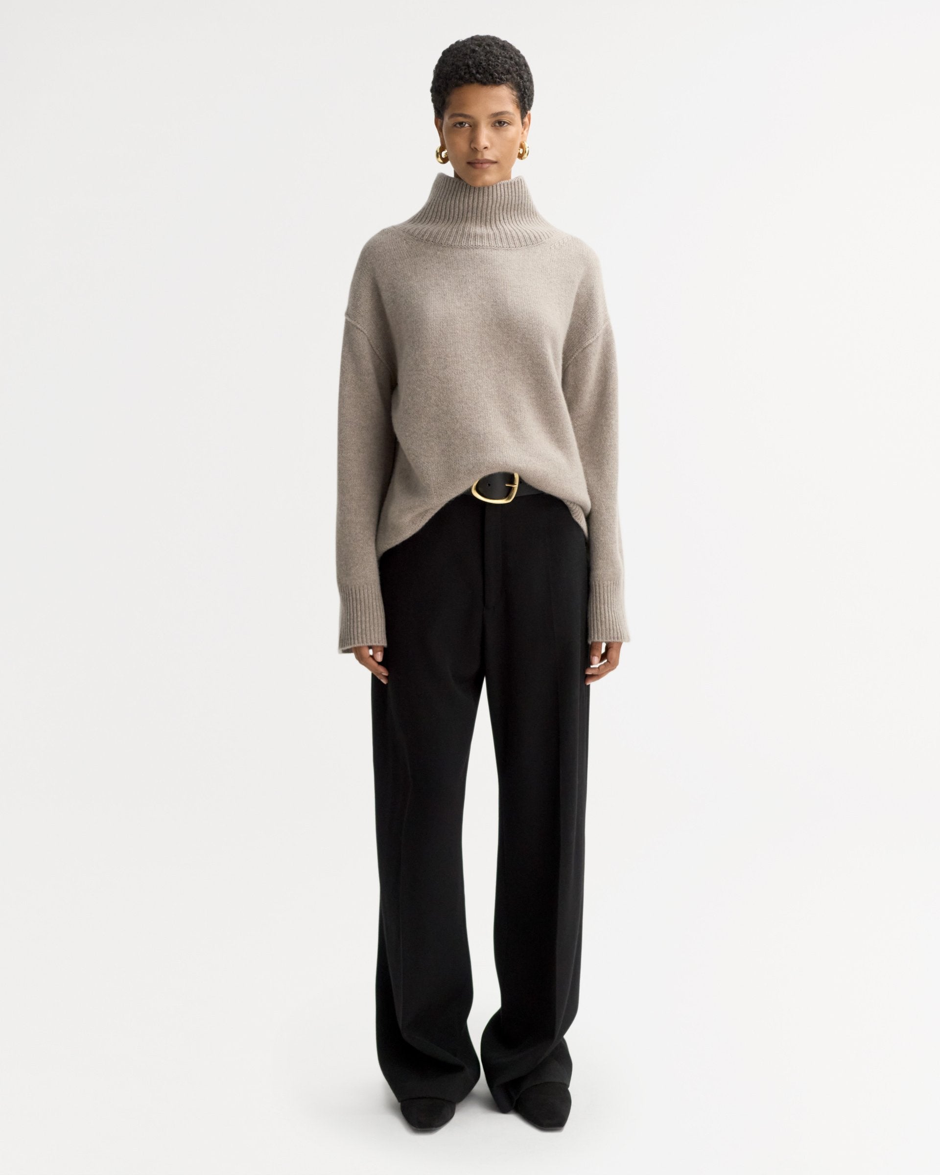 Soft Goat Boyfriend Turtleneck