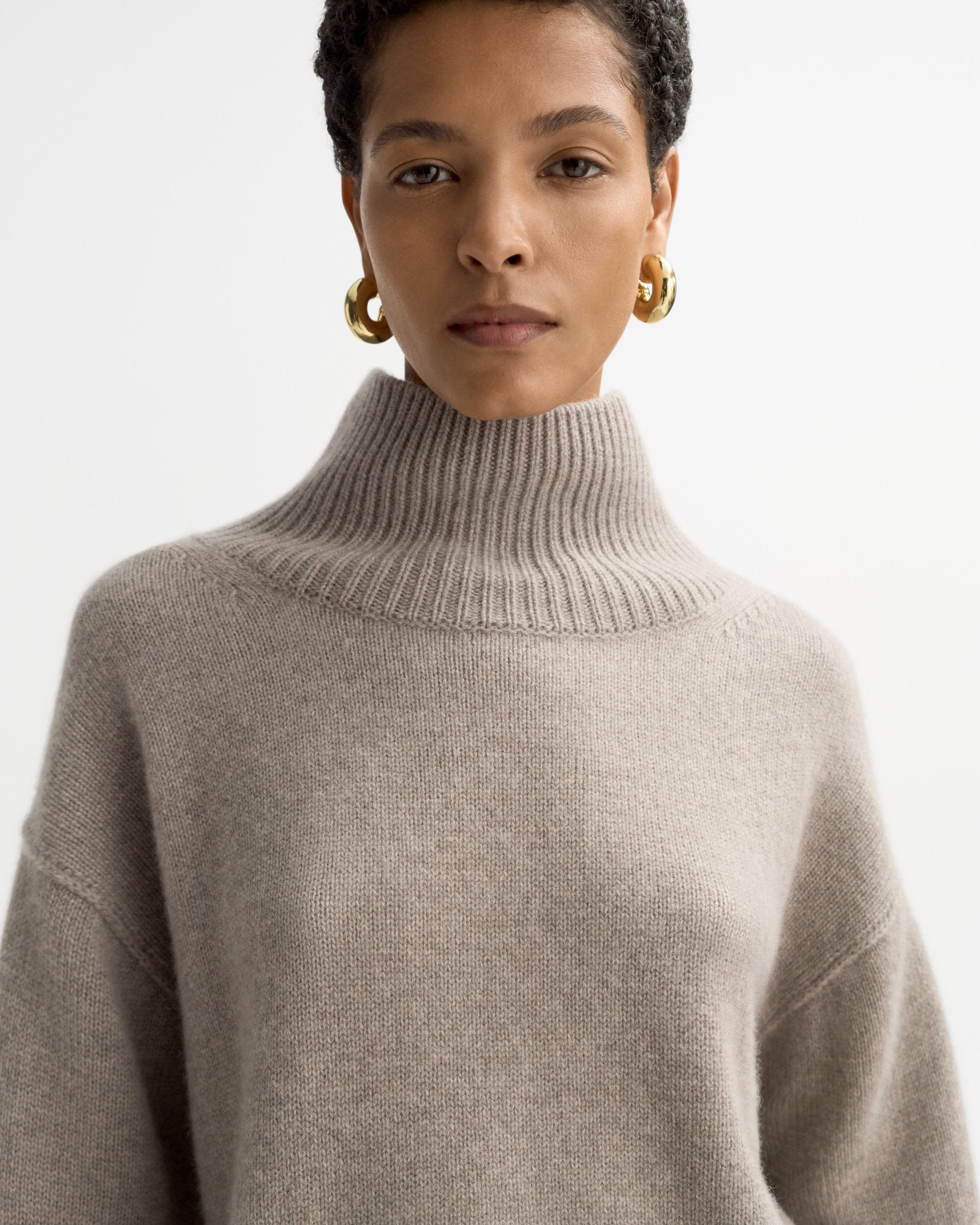 Soft Goat Boyfriend Turtleneck