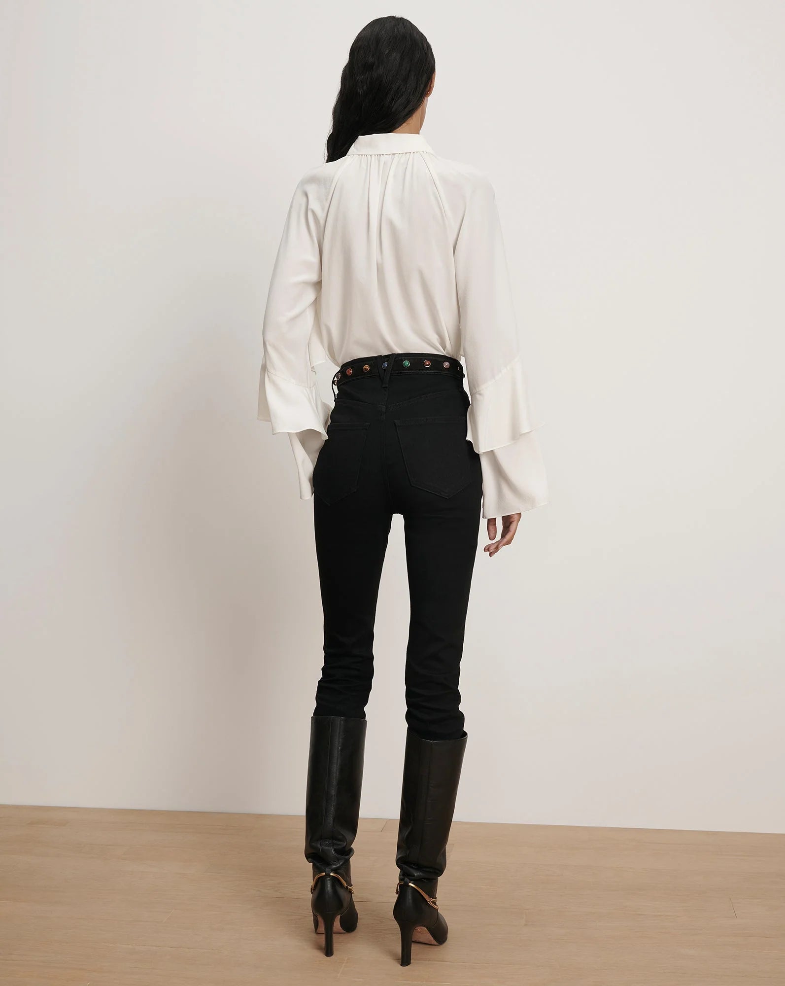 Veronica Beard Demaris Ruffled Button-Down Blouse