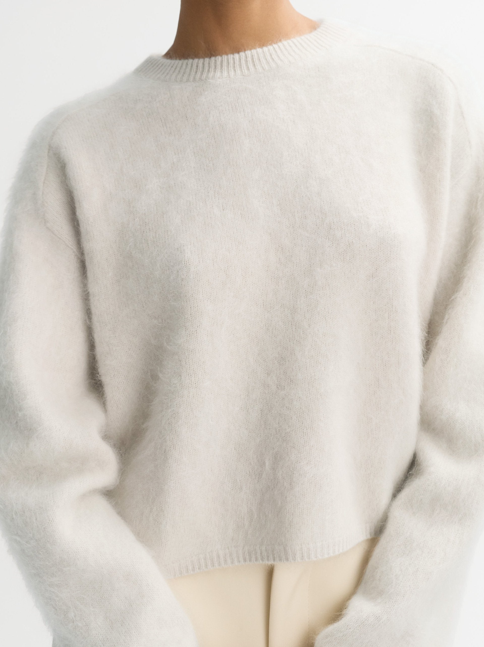 Soft Goat Brushed Crewneck