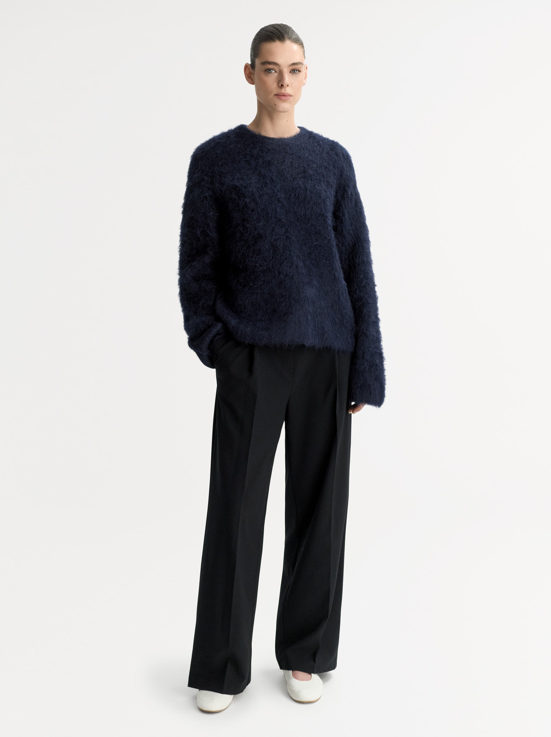 Soft Goat Alpaca Crewneck