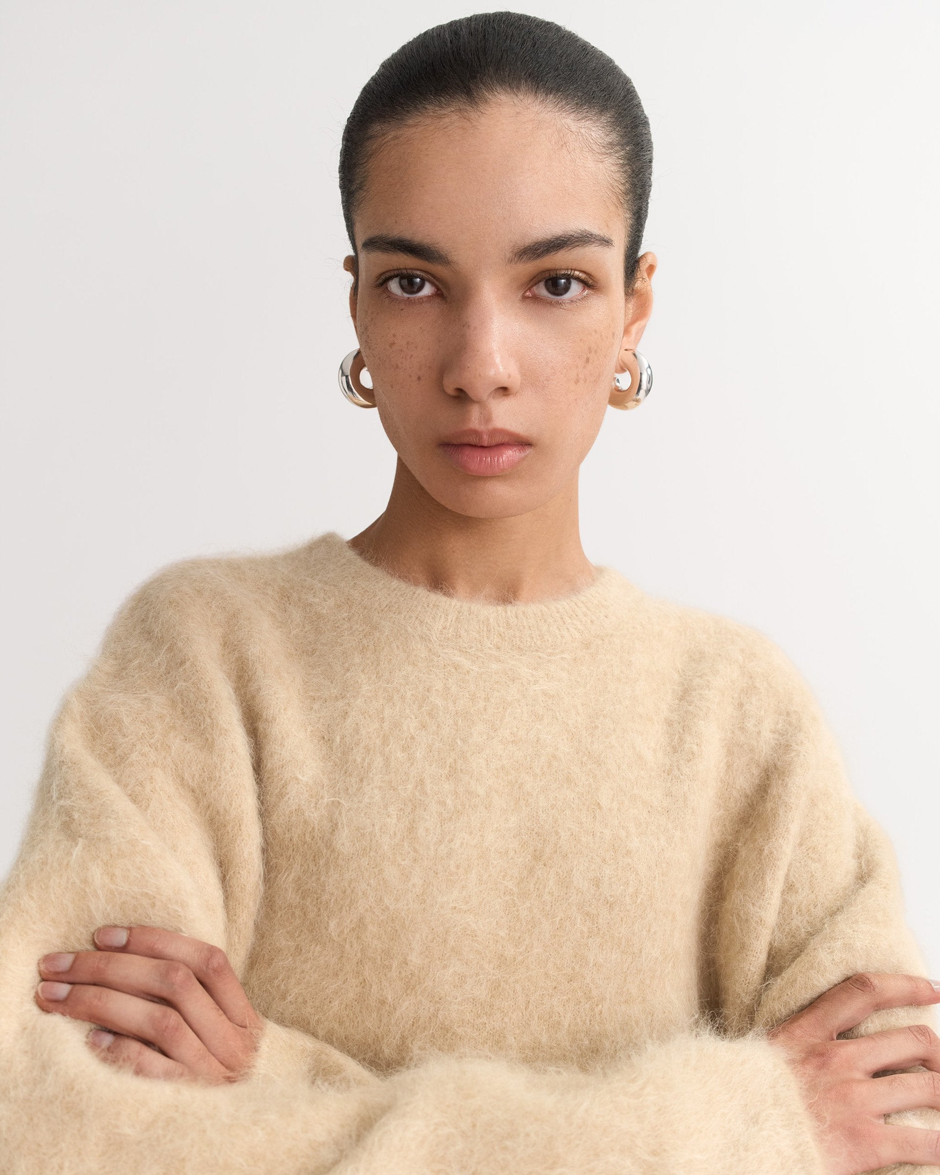 Soft Goat Alpaca Crewneck