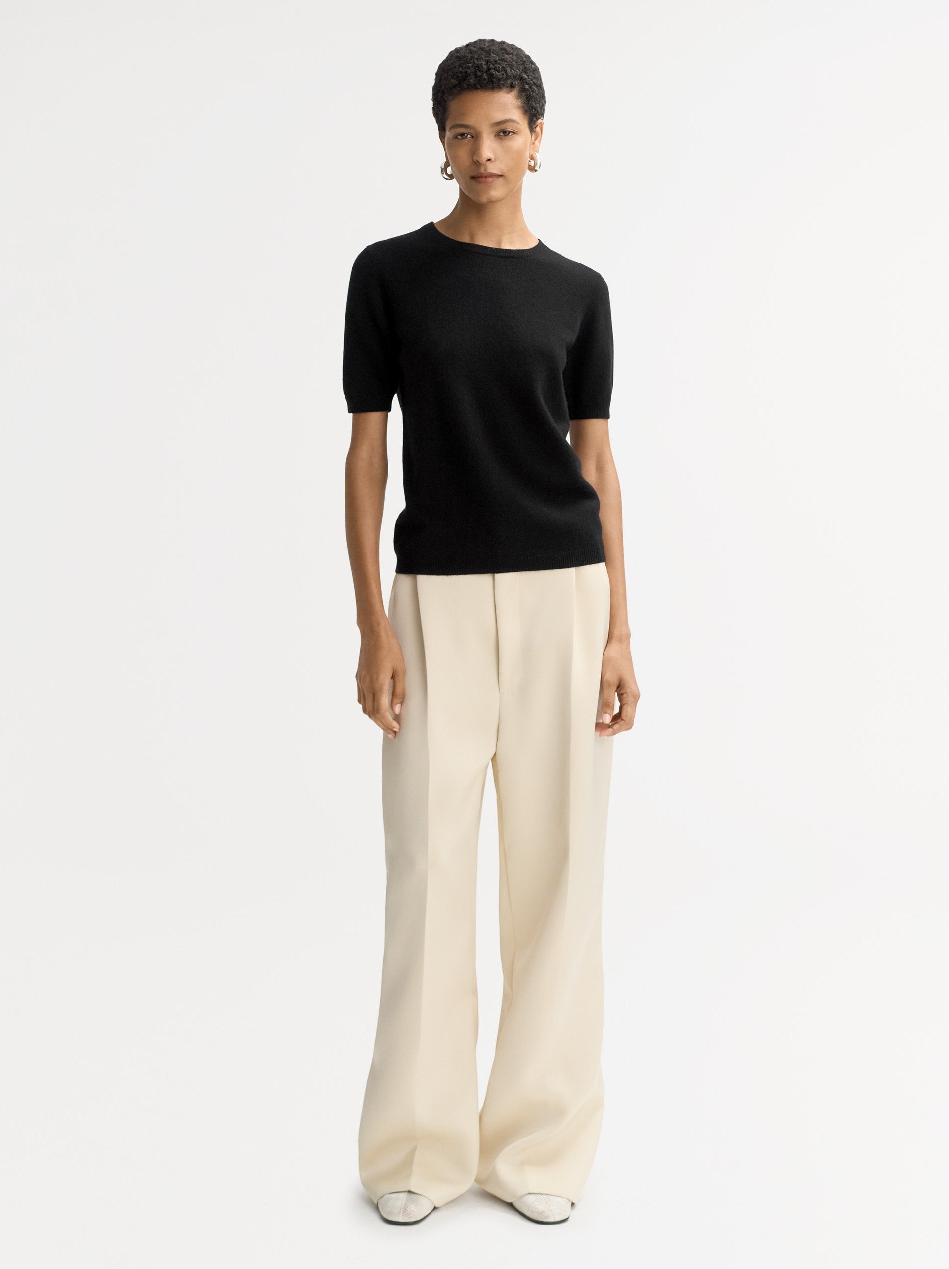 Soft Goat Short Sleeve Crewneck