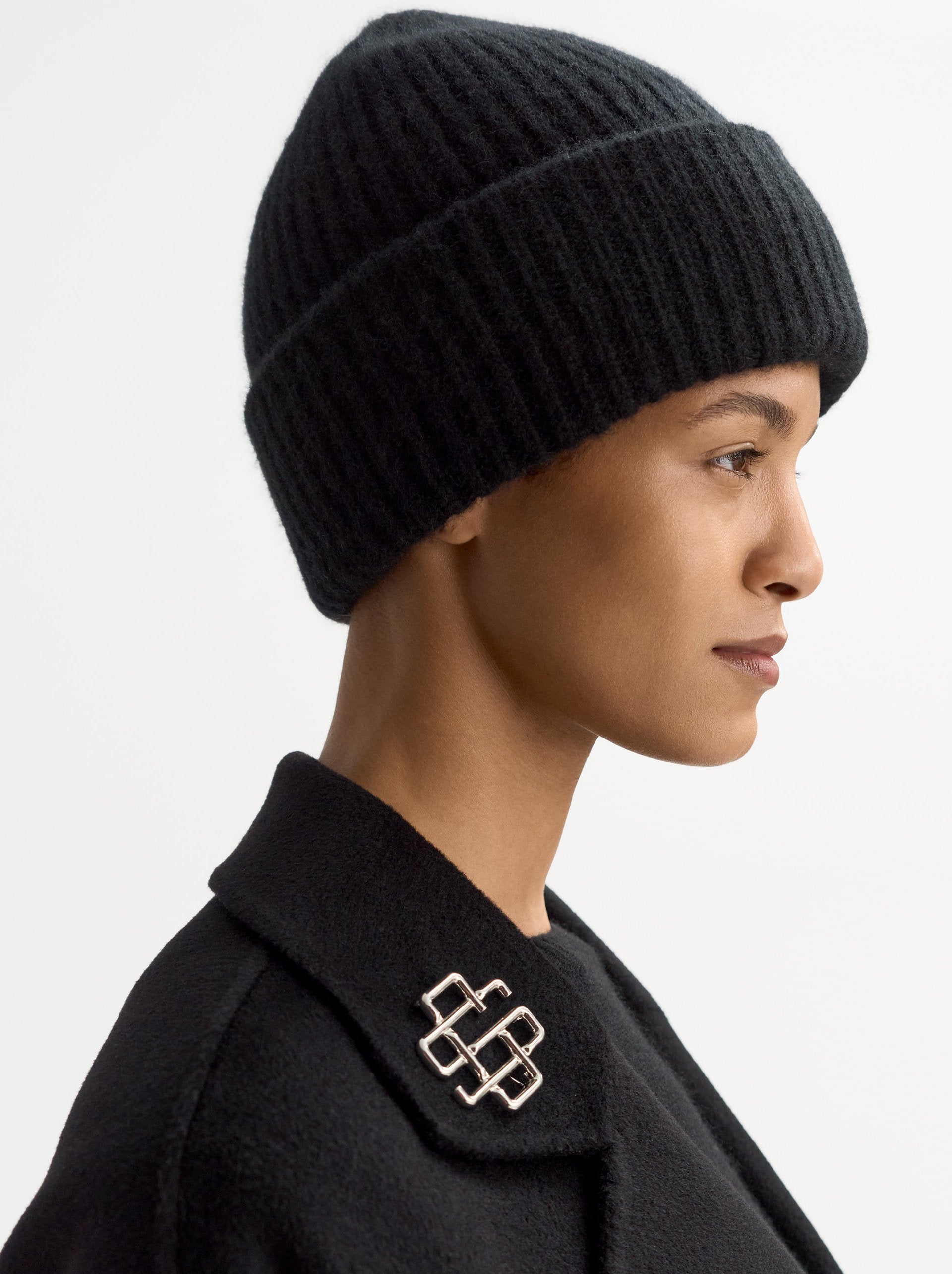 Soft Goat Ribbed Beanie