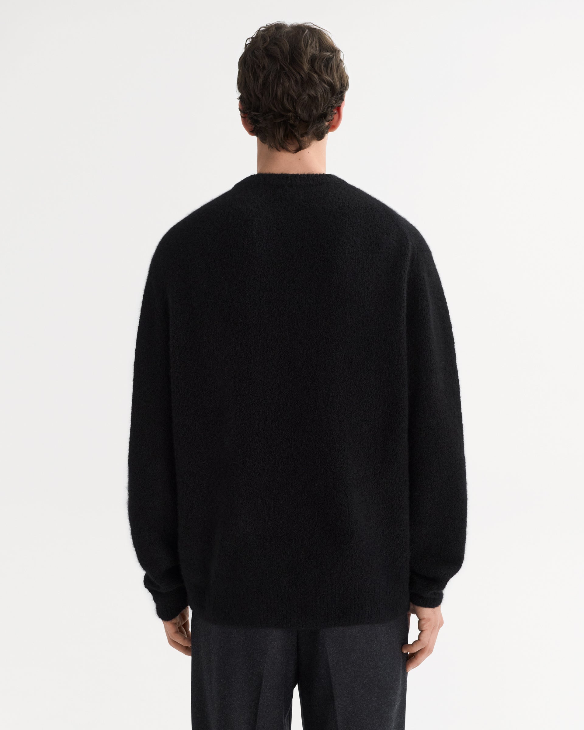 Soft Goat Men's Boucle Crewneck