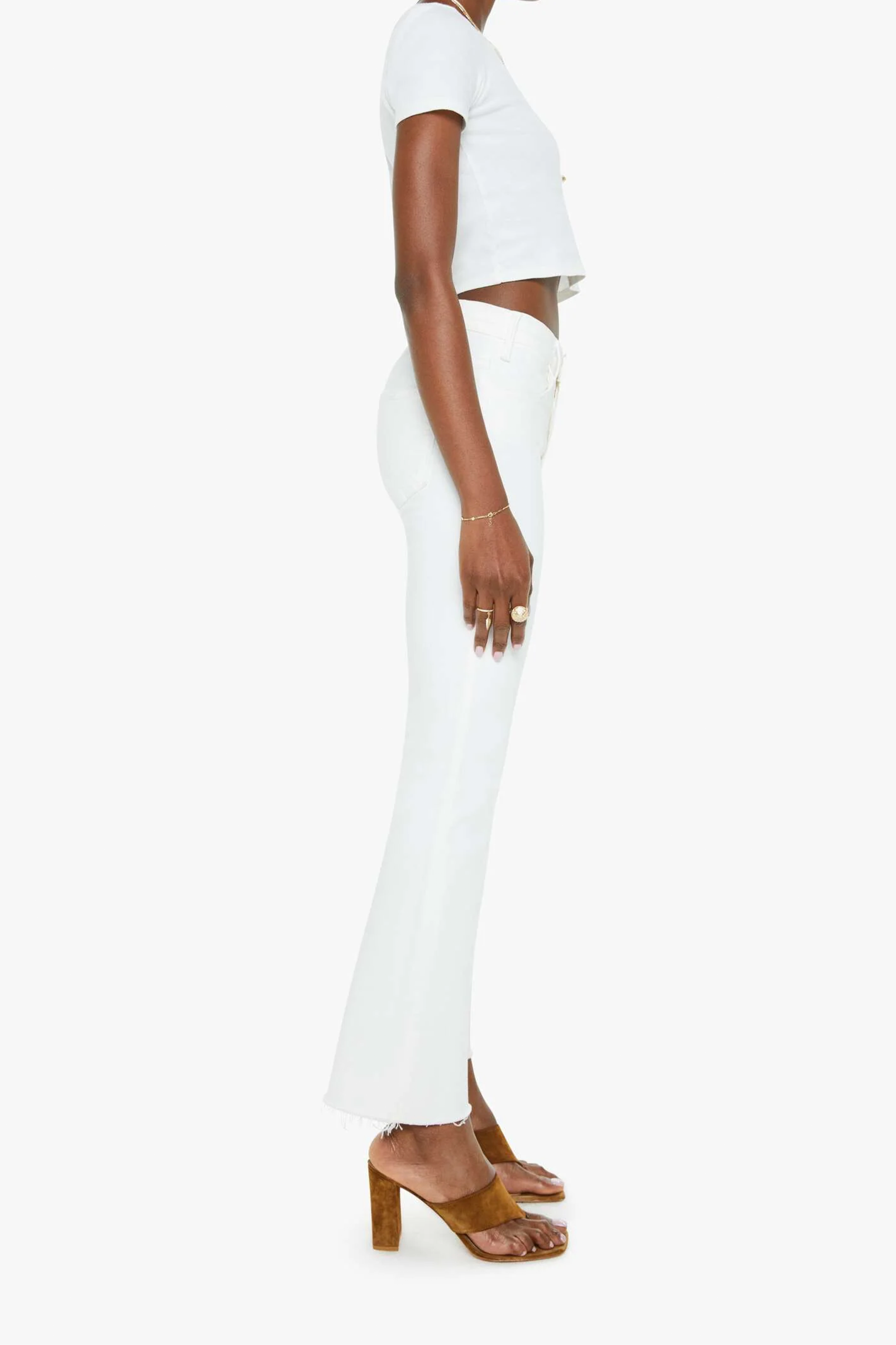 Mother The Hustler Ankle Fray Jeans