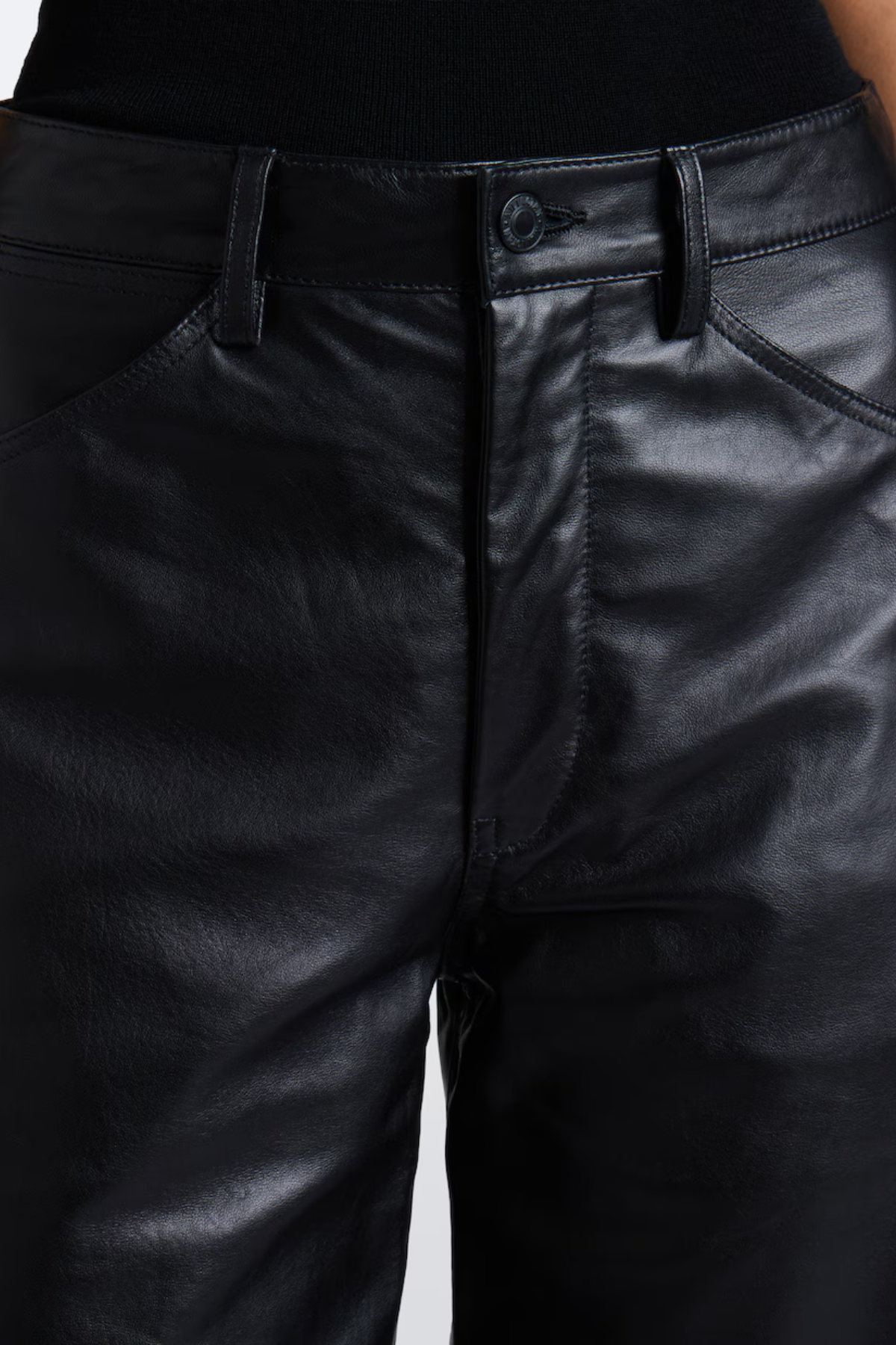 Nili Lotan Tribeca Pant - Black Leather